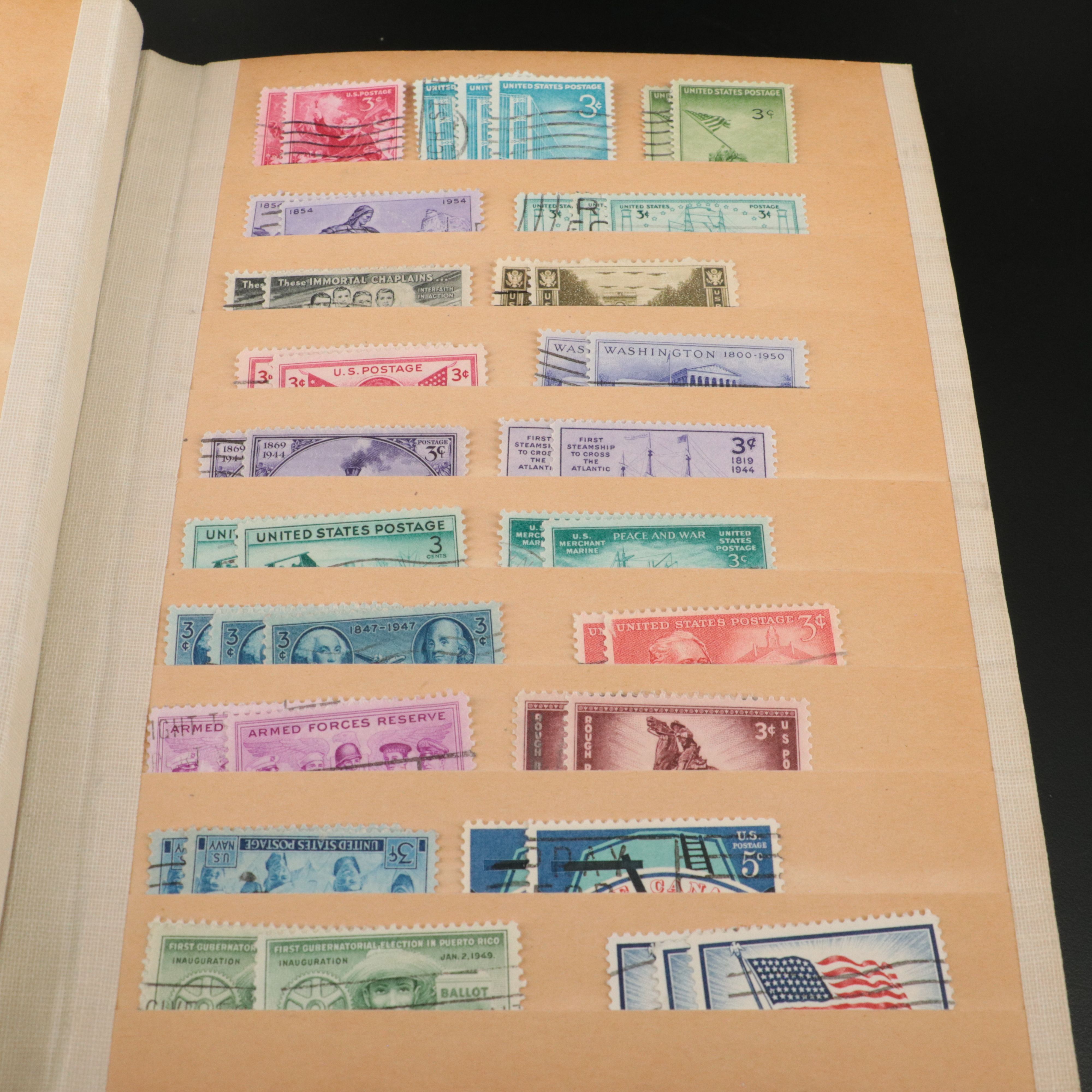 Antique to Vintage U.S. Postage Stamp Collection, 1861 to 1980s