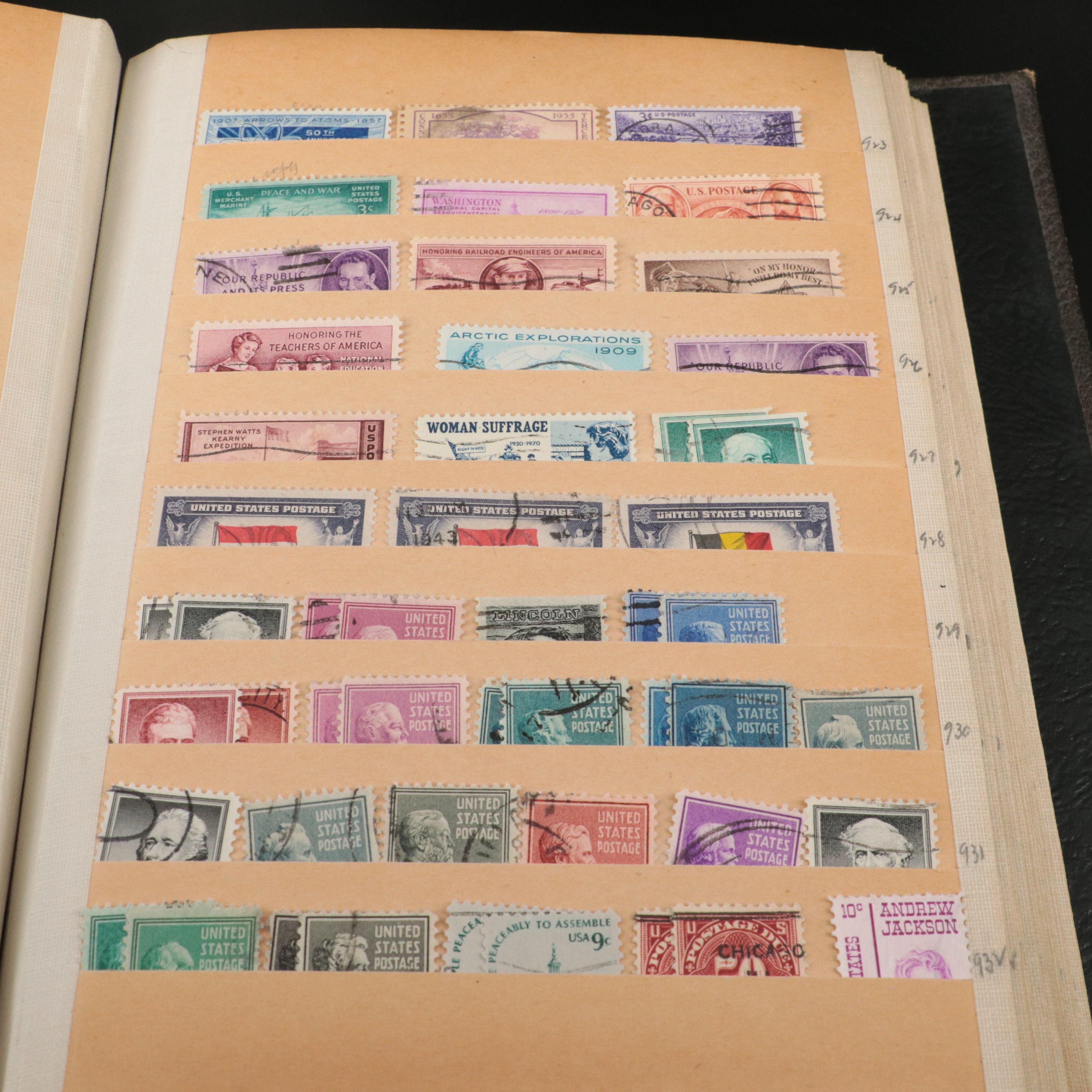 Antique to Vintage U.S. Postage Stamp Collection, 1861 to 1980s