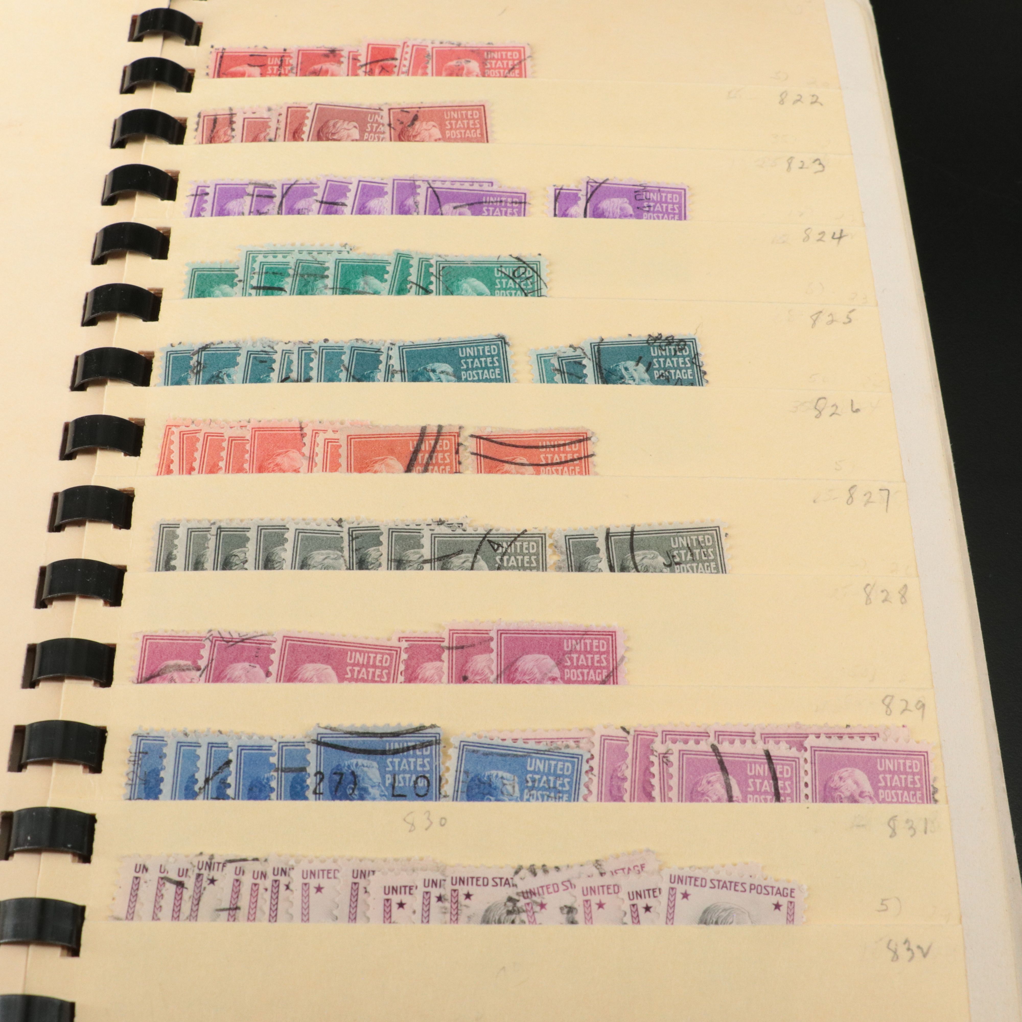 Antique to Vintage U.S. Postage Stamp Collection, 1861 to 1980s