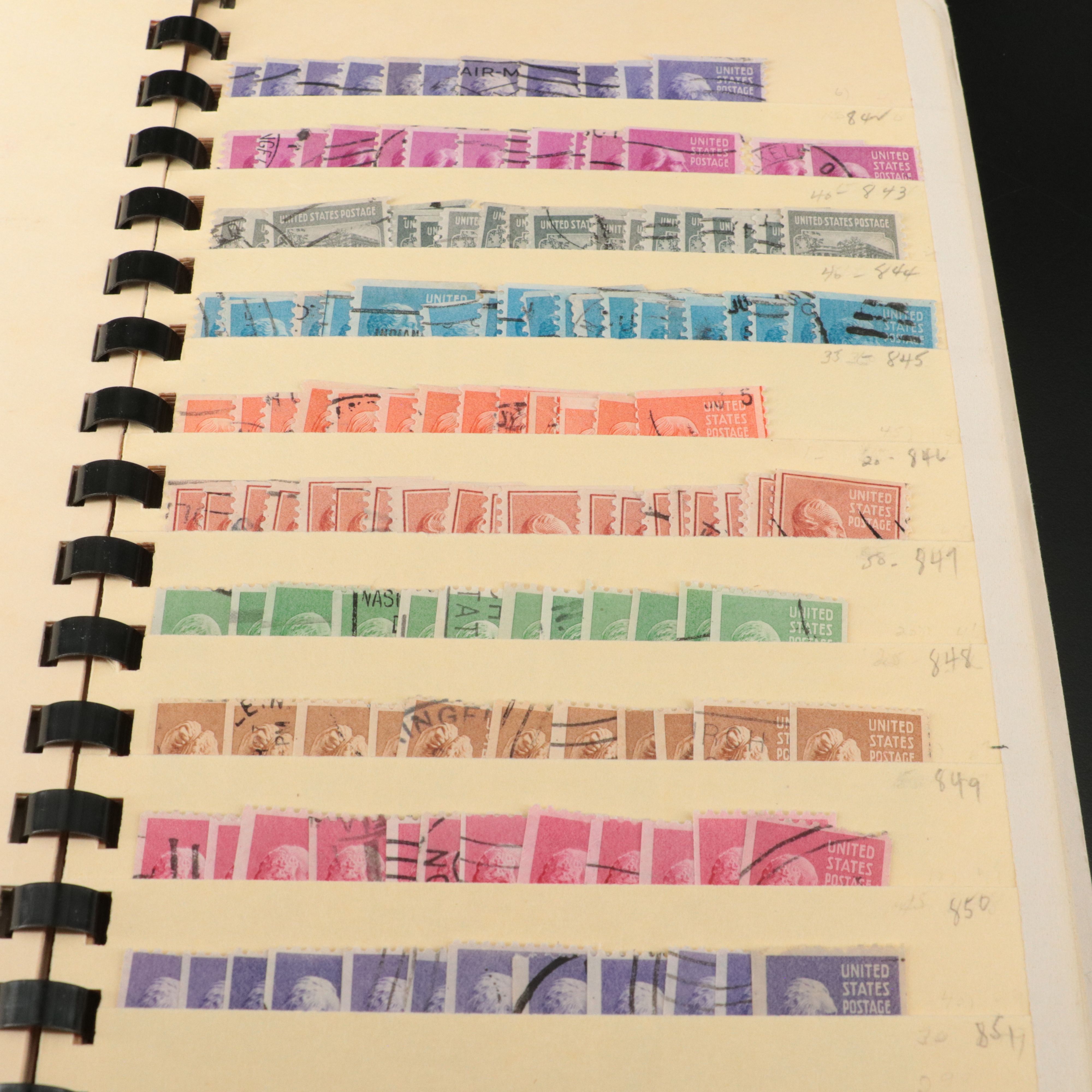 Antique to Vintage U.S. Postage Stamp Collection, 1861 to 1980s