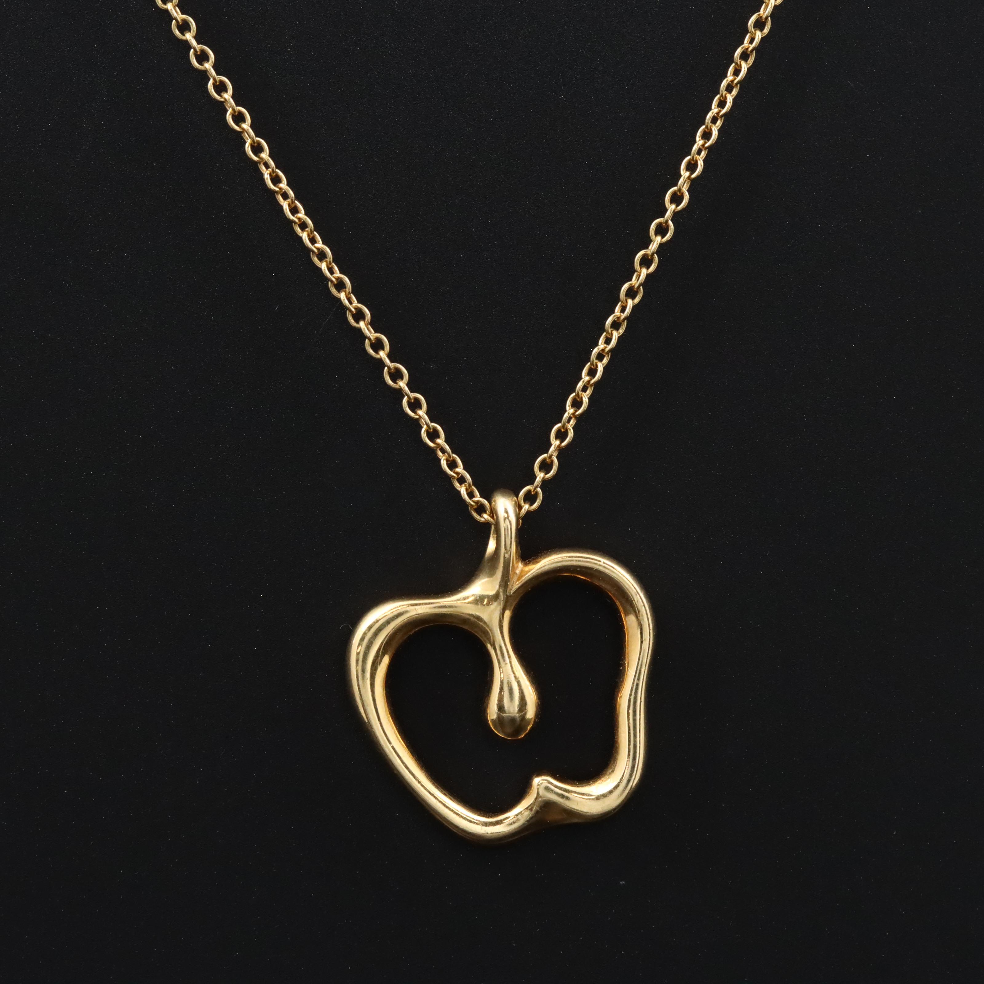 Tiffany & Co. 18K Apple Pendant Necklace