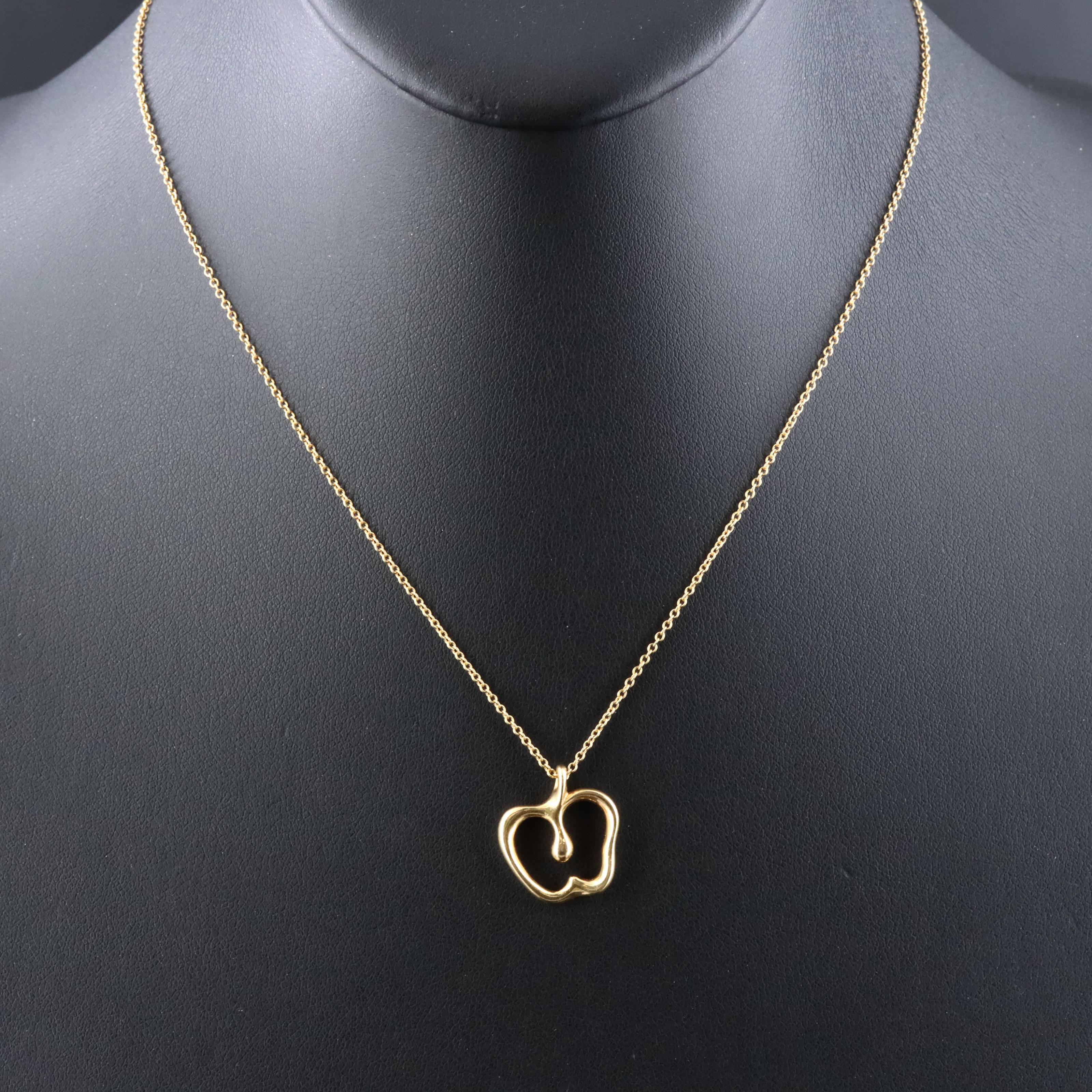 Tiffany & Co. 18K Apple Pendant Necklace