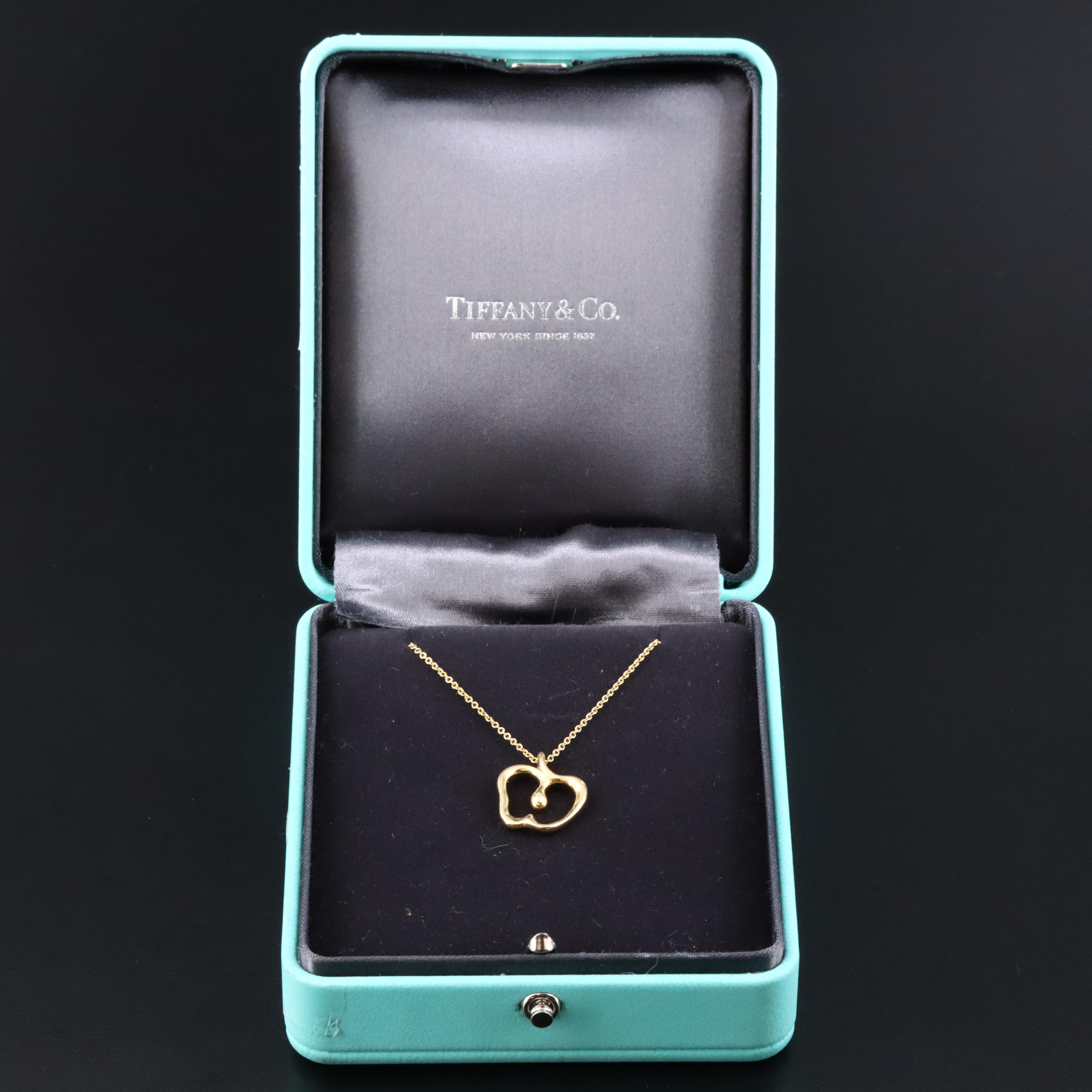 Tiffany & Co. 18K Apple Pendant Necklace