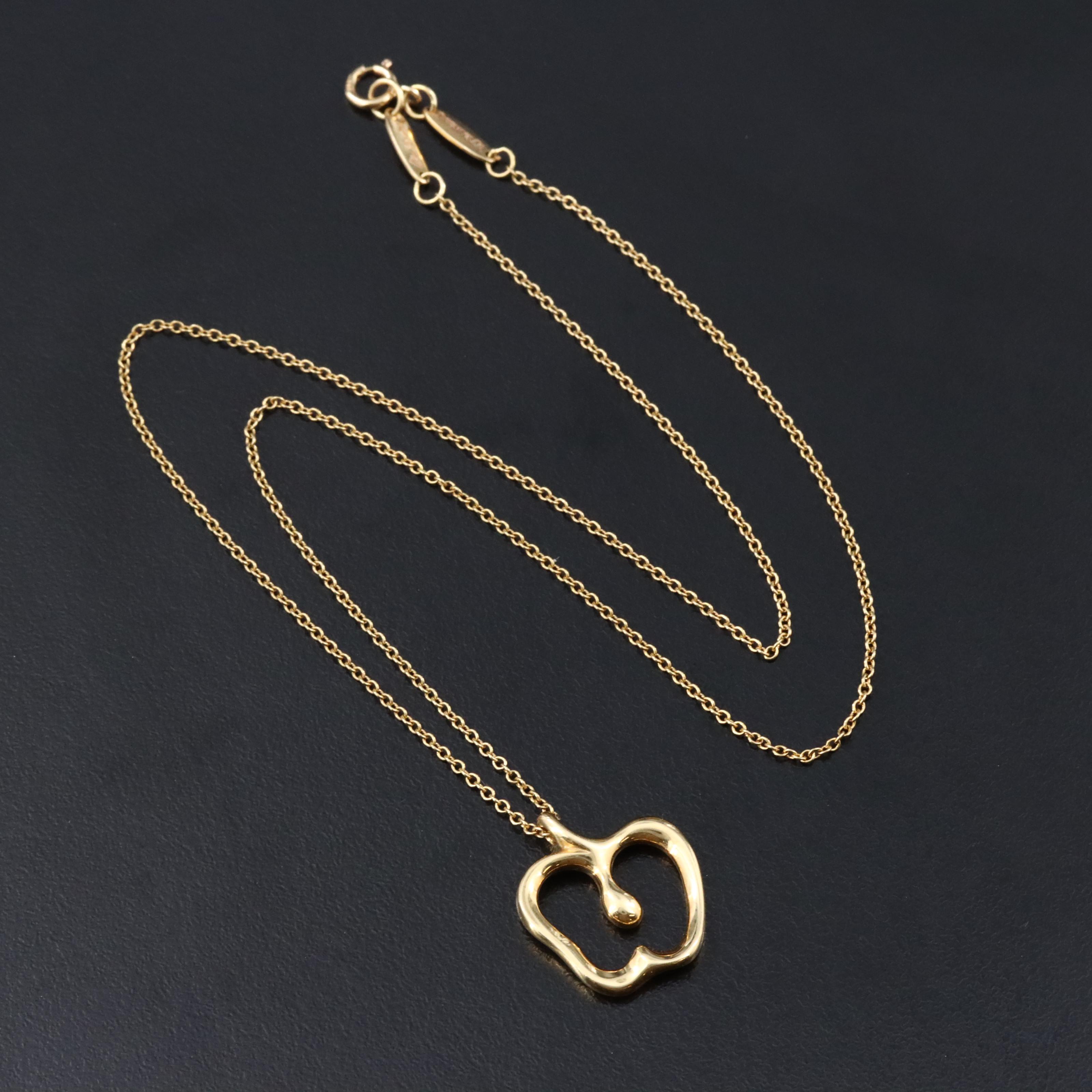 Tiffany & Co. 18K Apple Pendant Necklace