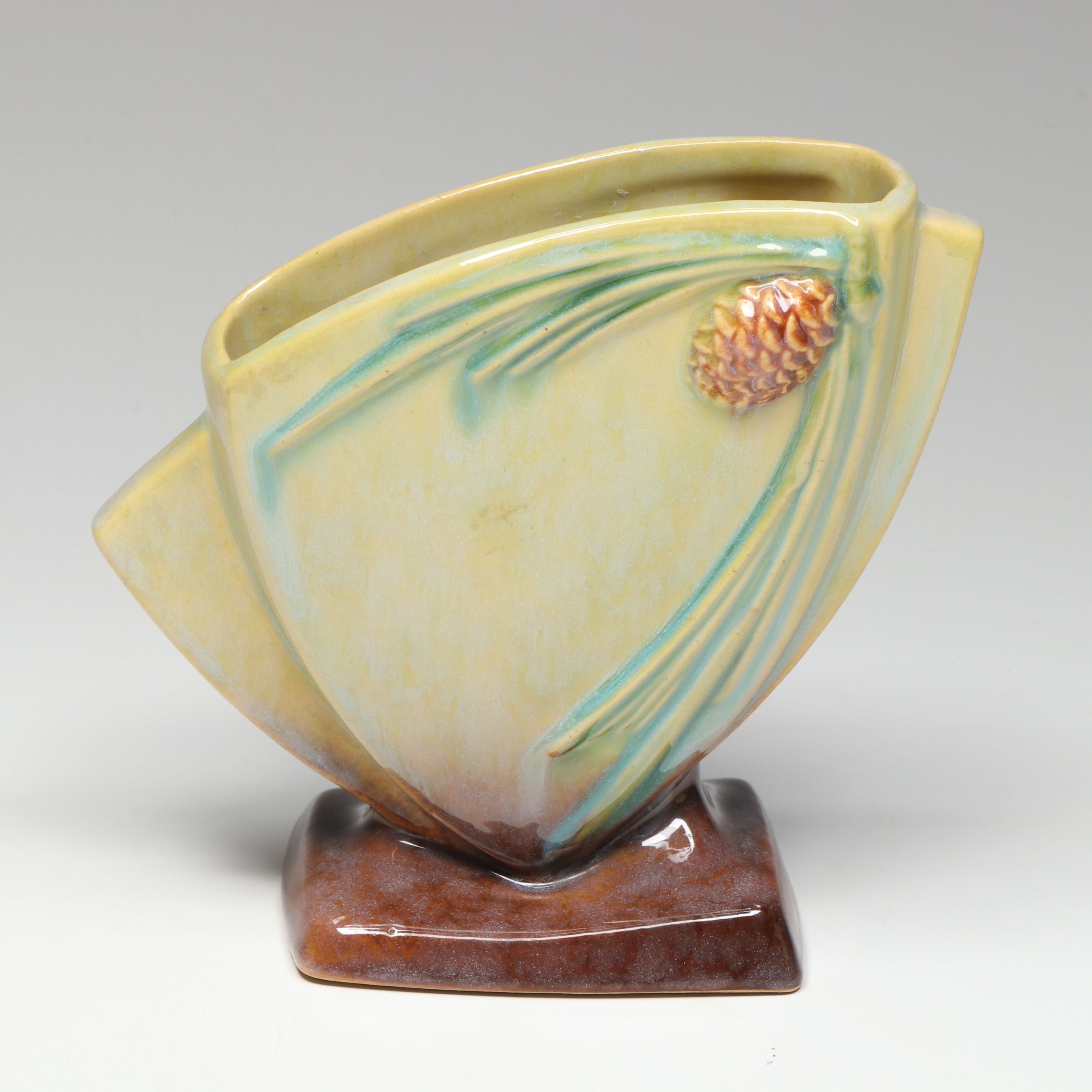 Roseville Pottery "Wincraft" Art Deco Style Vase, McCoy Pottery Teapot and Vase