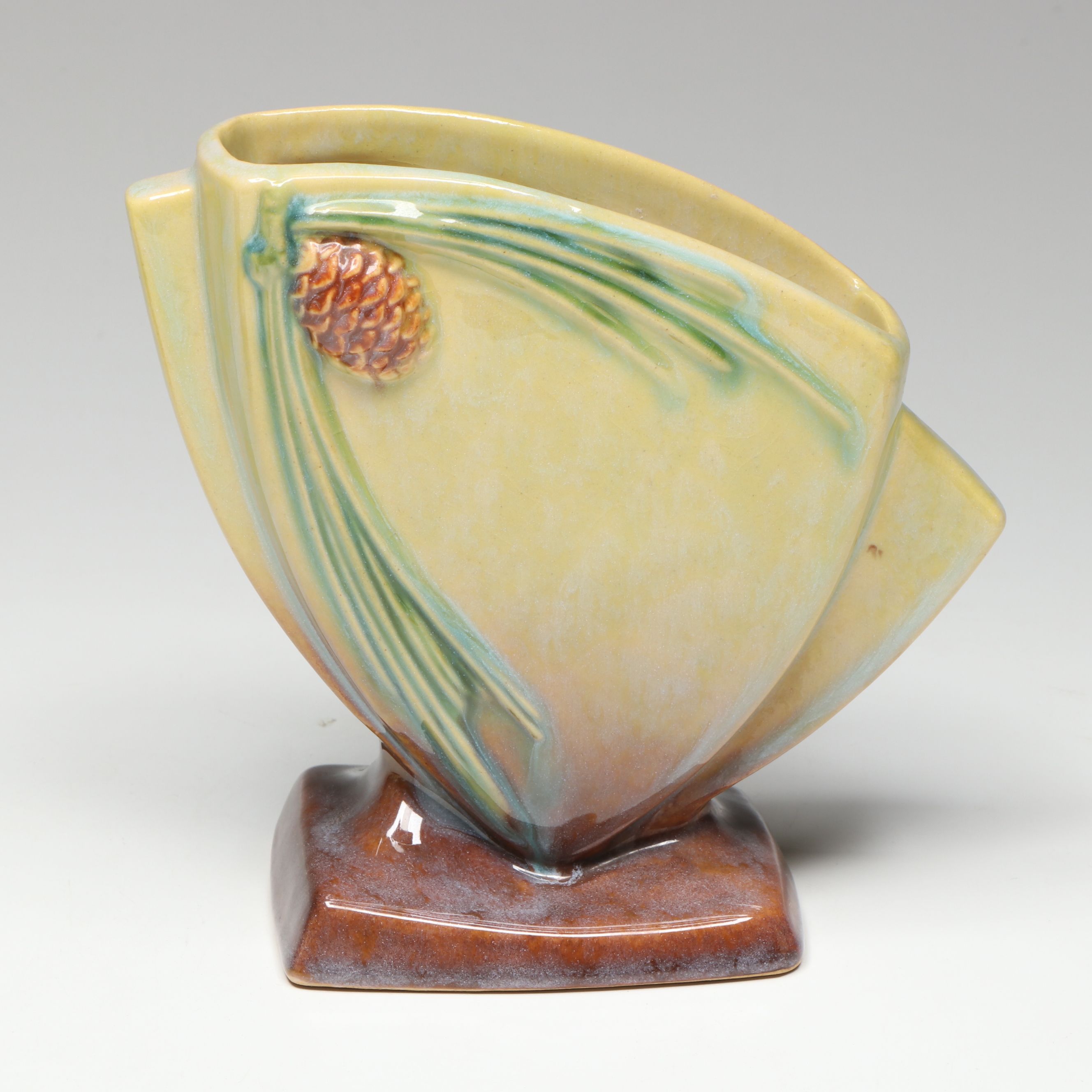 Roseville Pottery "Wincraft" Art Deco Style Vase, McCoy Pottery Teapot and Vase