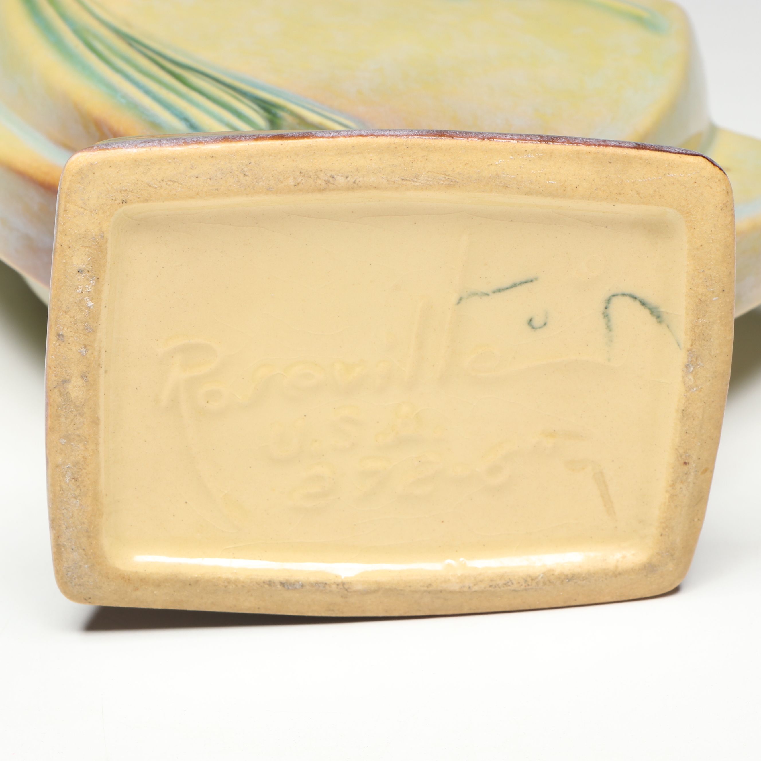 Roseville Pottery "Wincraft" Art Deco Style Vase, McCoy Pottery Teapot and Vase