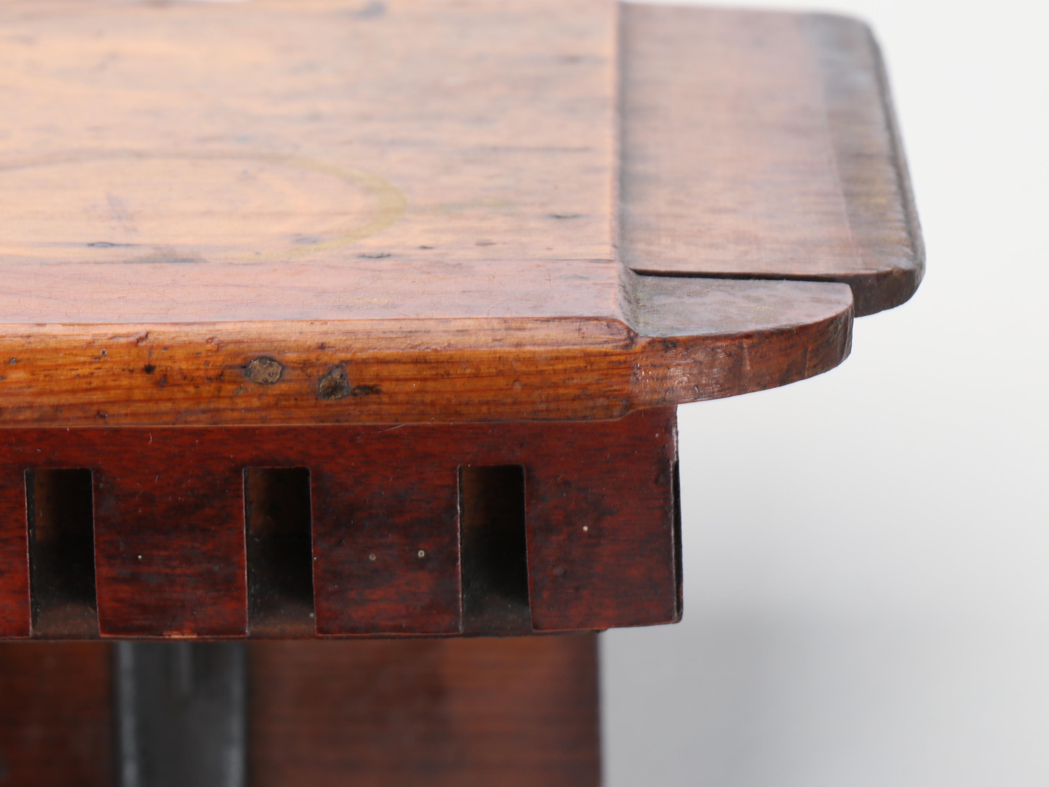 Greek Revival Style Wooden Wall Shelf