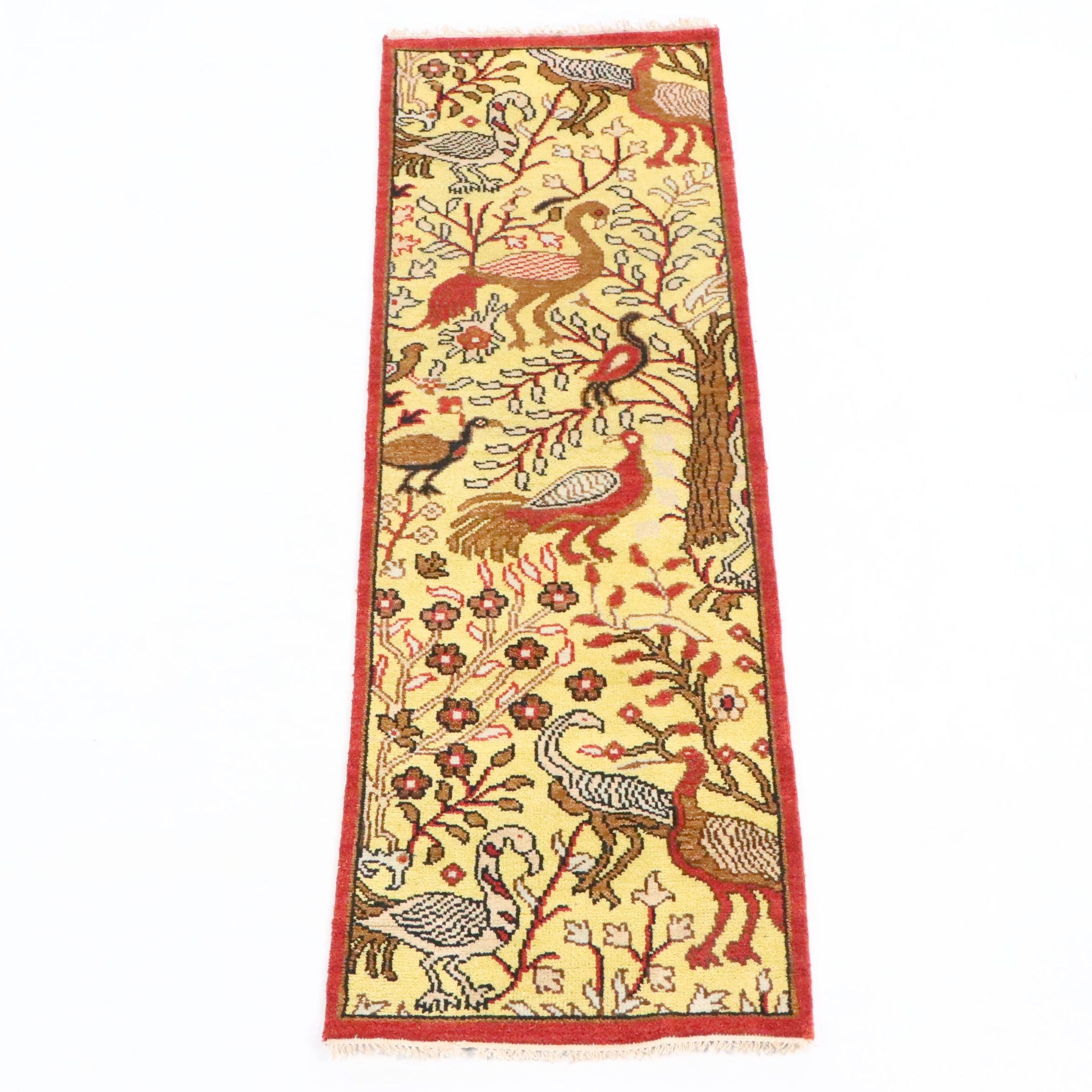 2'6 x 8'2 Hand-Knotted Indo-Persian Ziegler Carpet Runner