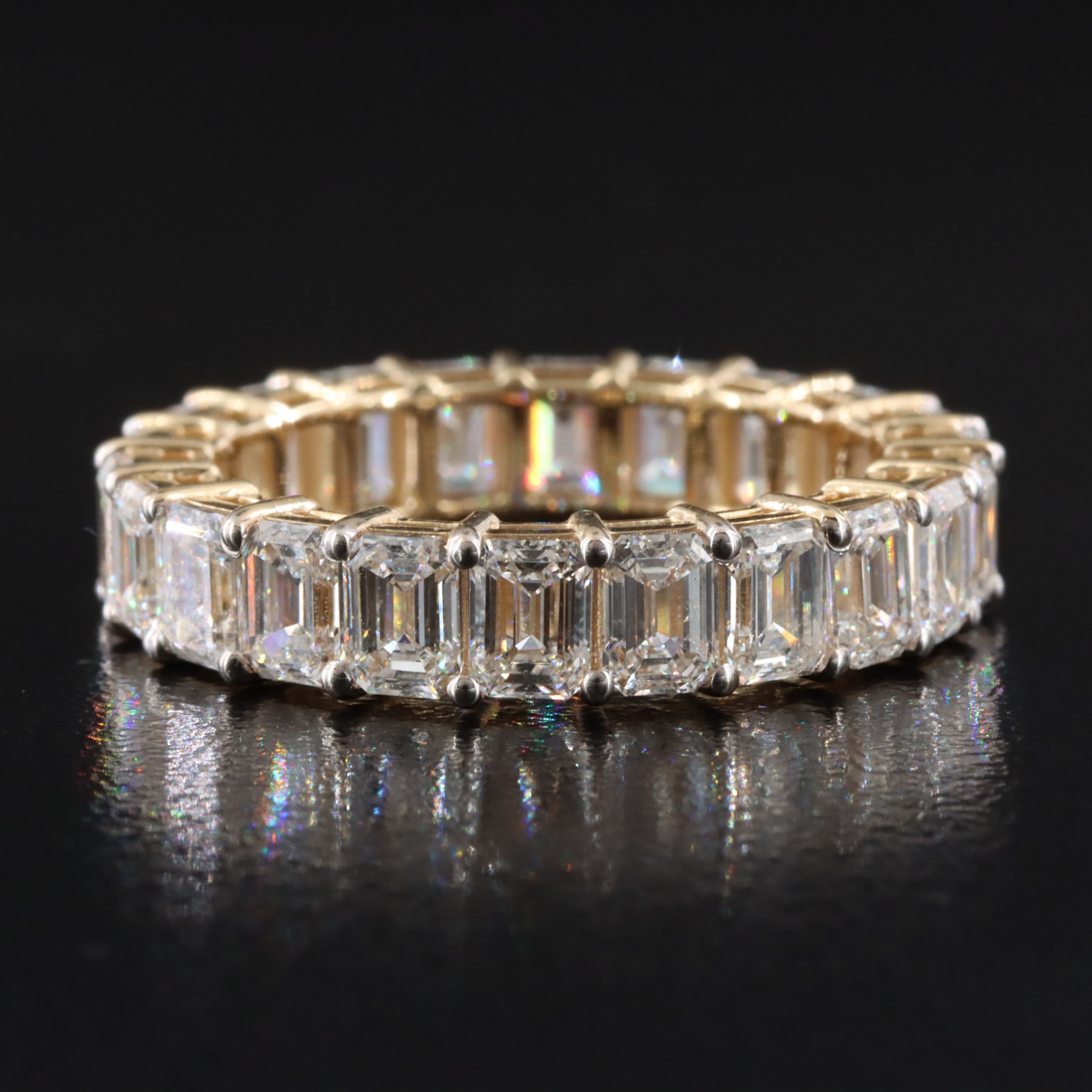 14K 6.75 CTW Lab Grown Diamond Eternity Band