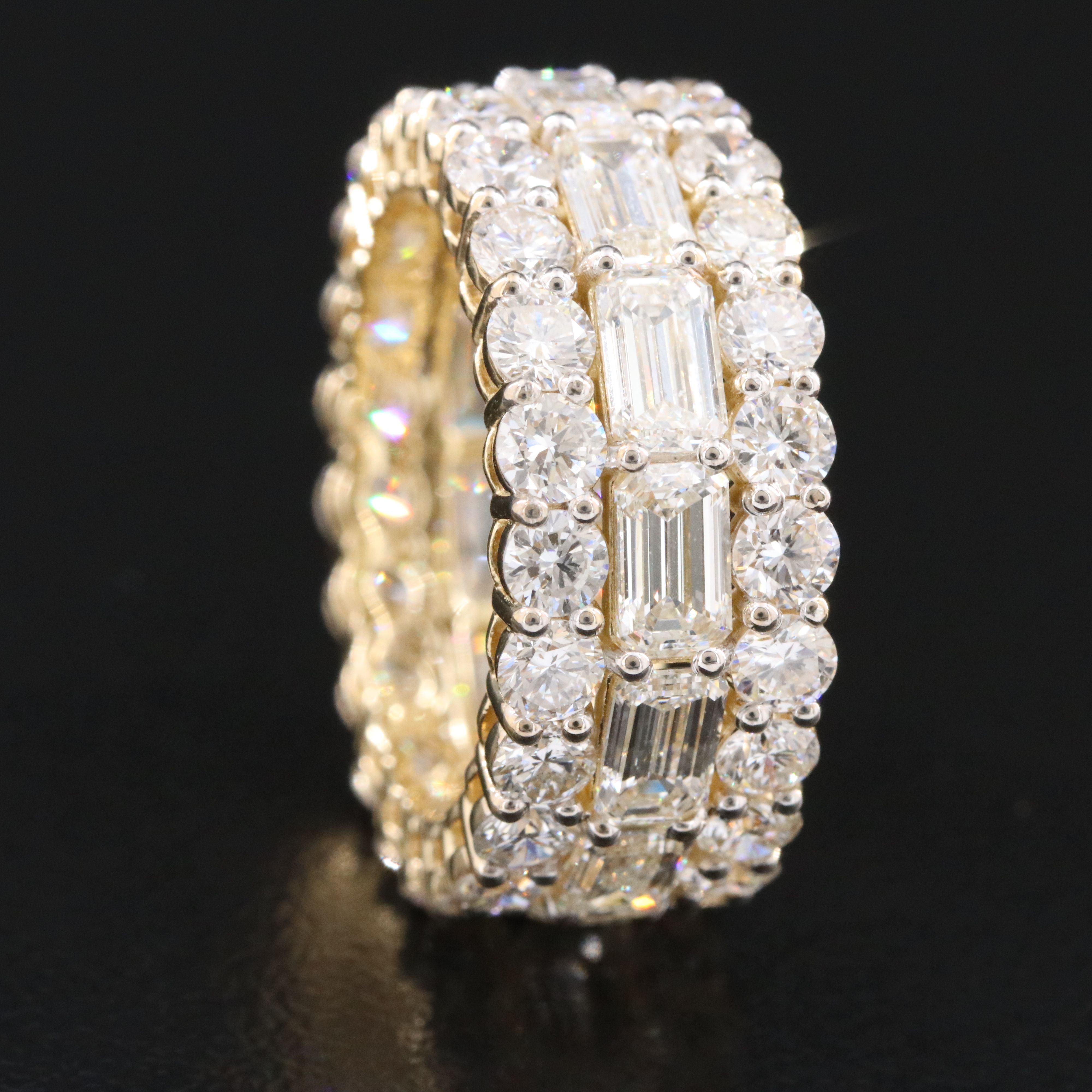 14K 8.56 CTW Lab Grown Diamond Eternity Band