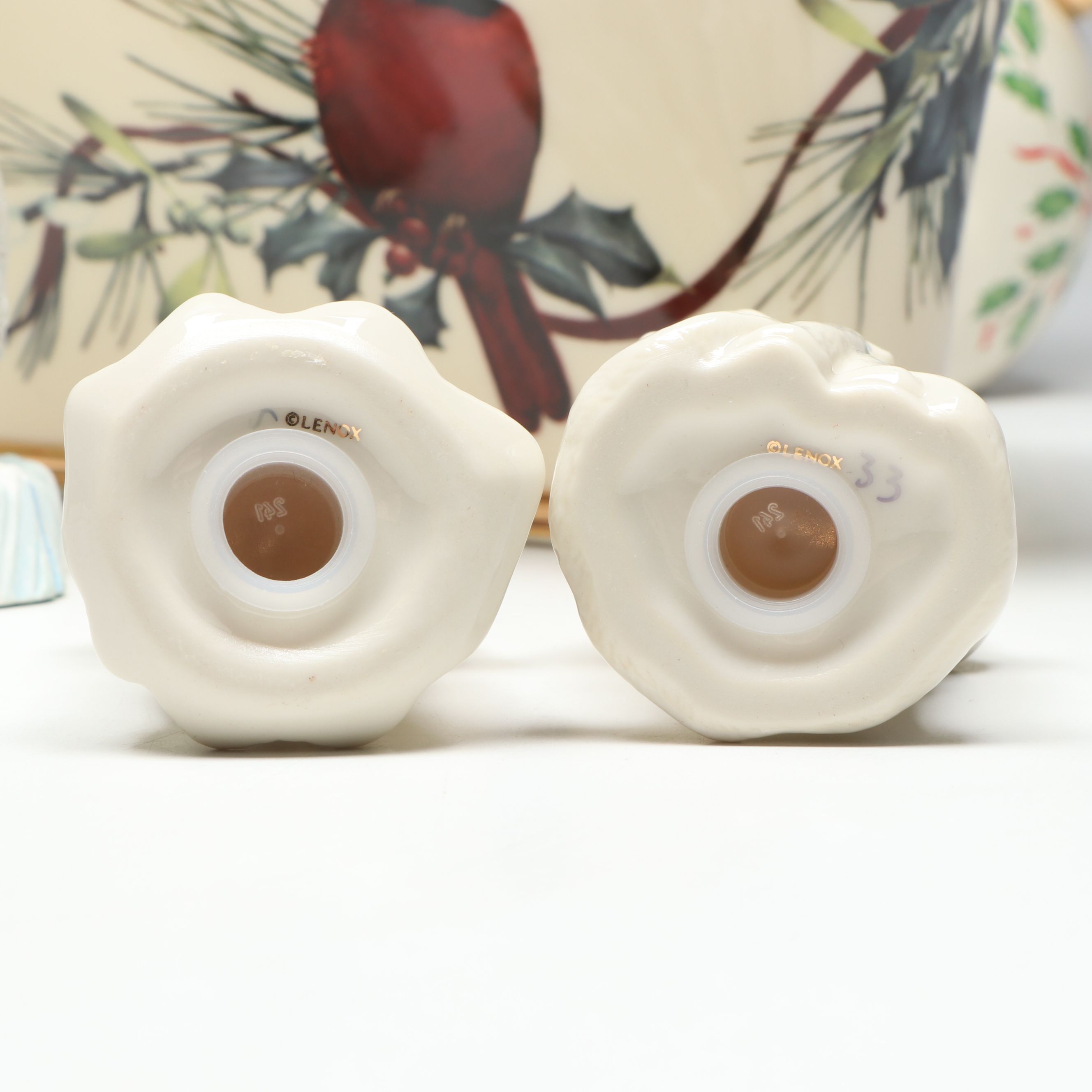 Lenox "Holiday" Biscuit Barrel, Vase and More Christmas Tableware