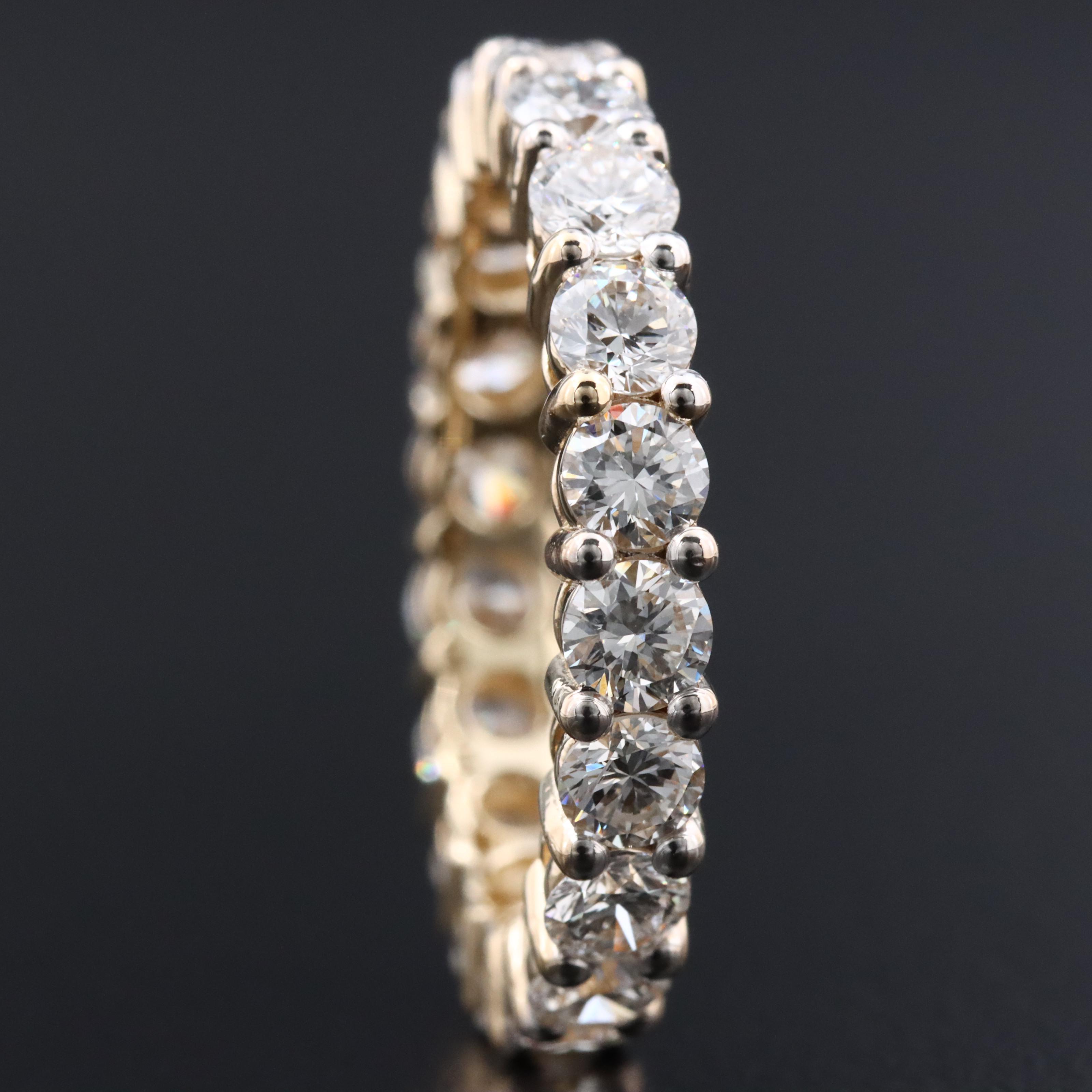 14K 2.91 CTW Lab Grown Diamond Eternity Band