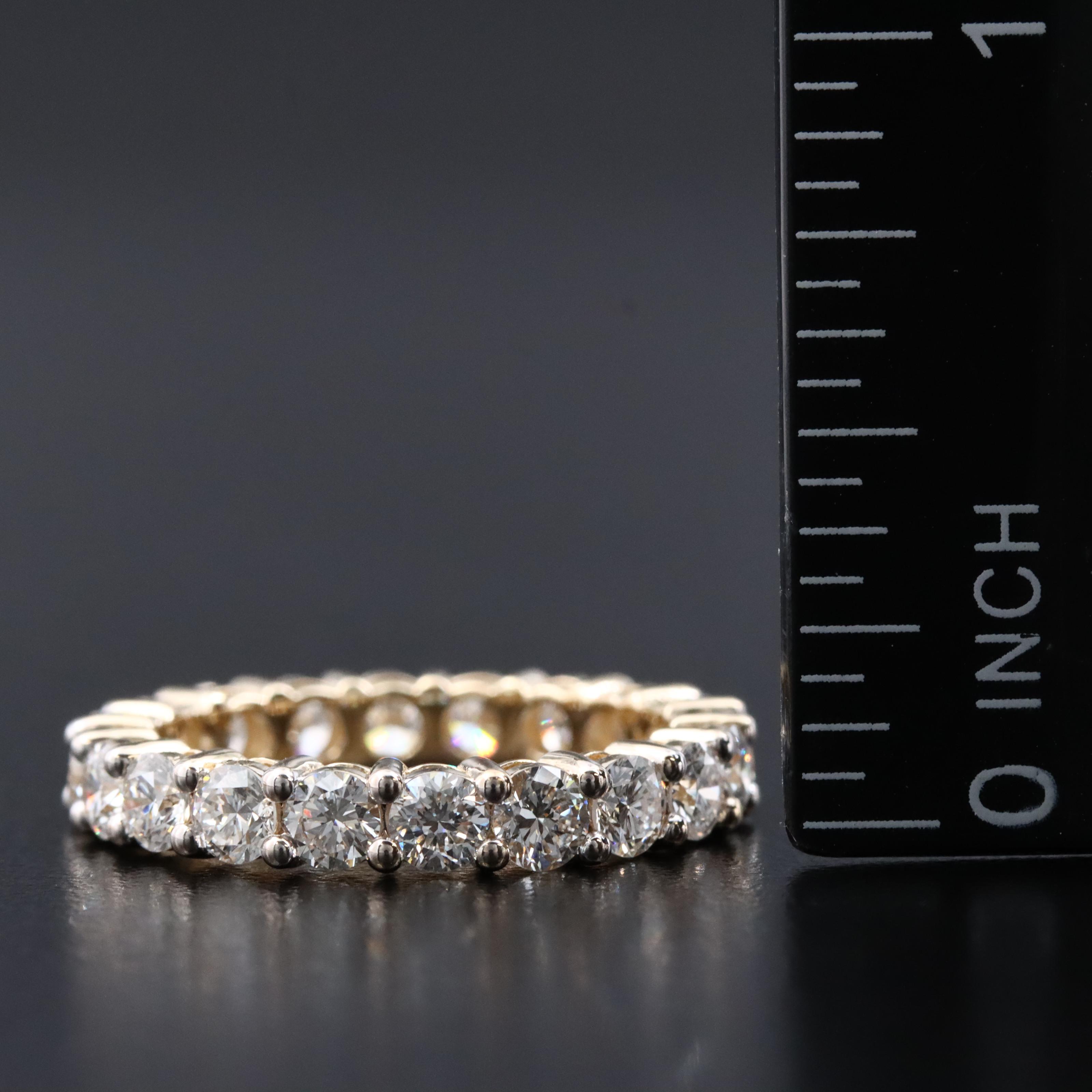 14K 2.91 CTW Lab Grown Diamond Eternity Band