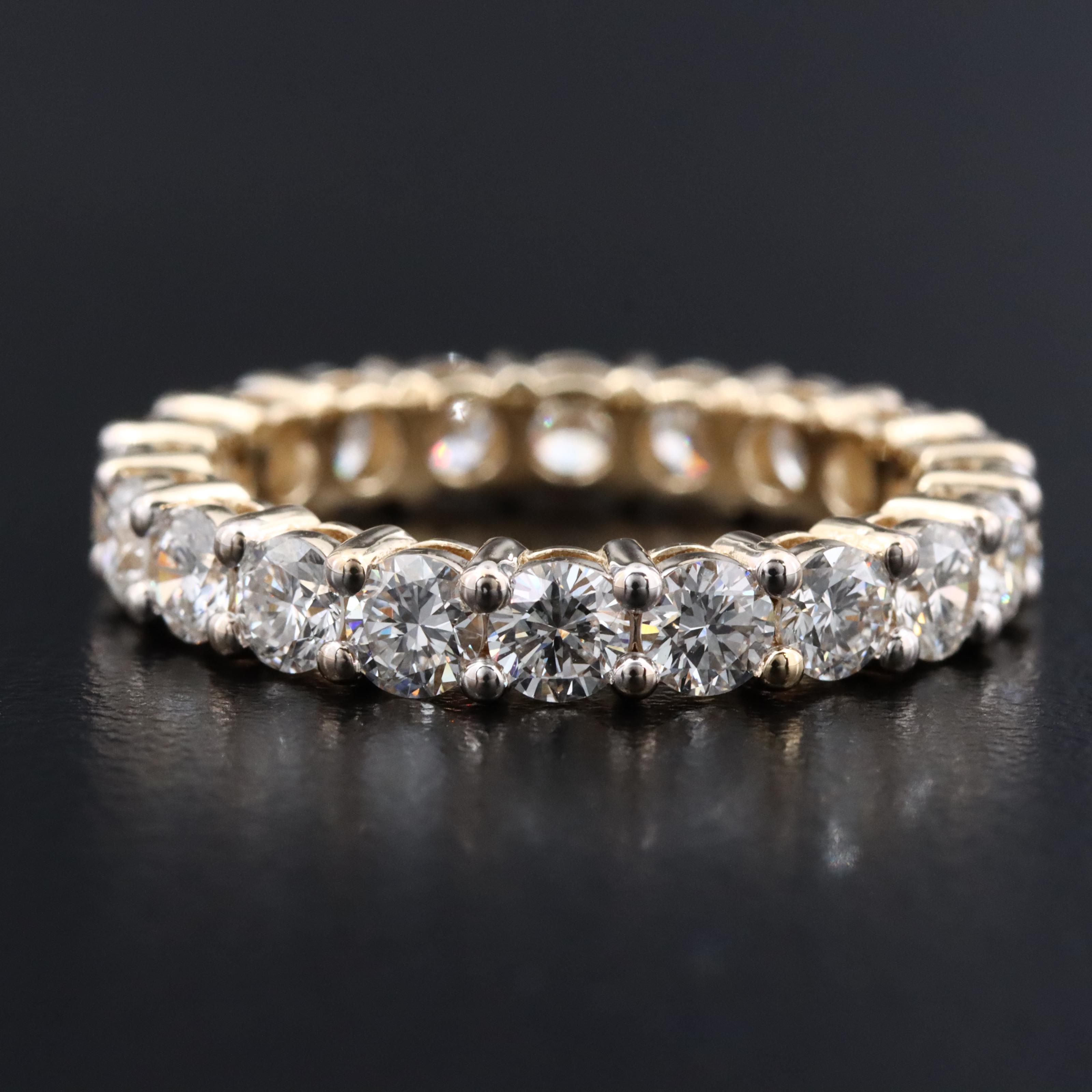14K 2.91 CTW Lab Grown Diamond Eternity Band