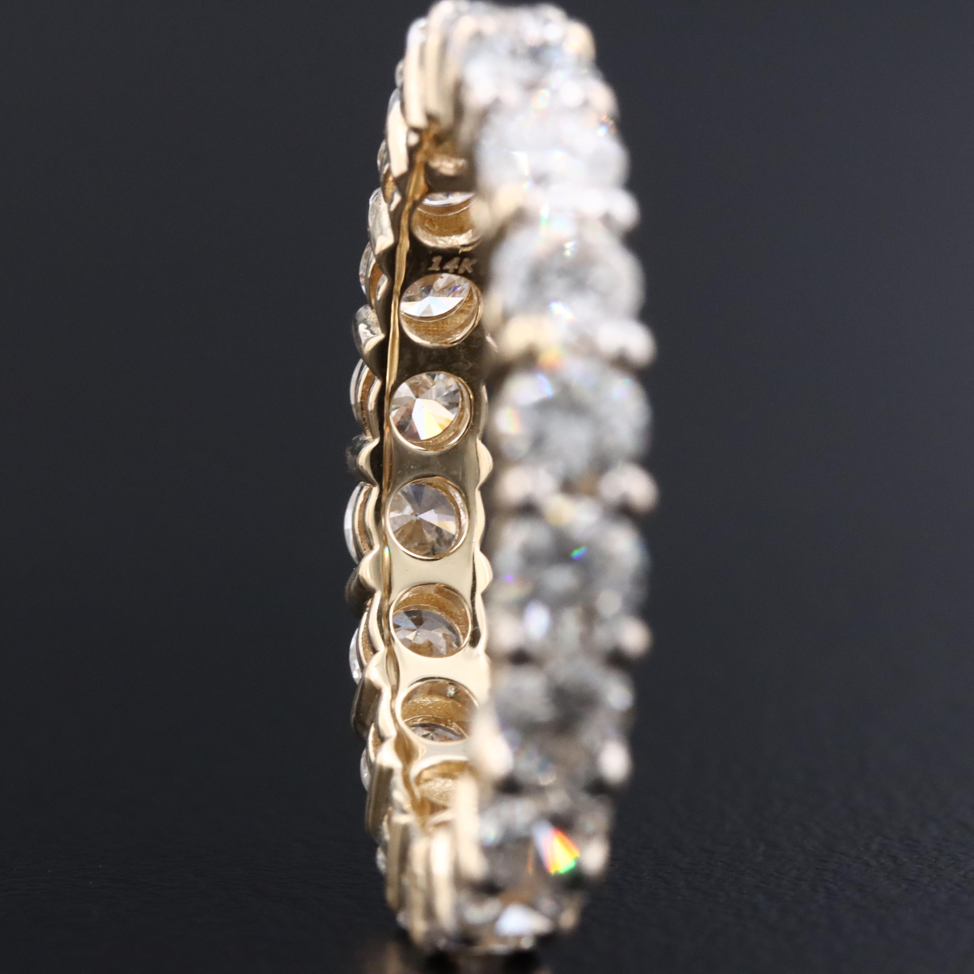 14K 2.91 CTW Lab Grown Diamond Eternity Band