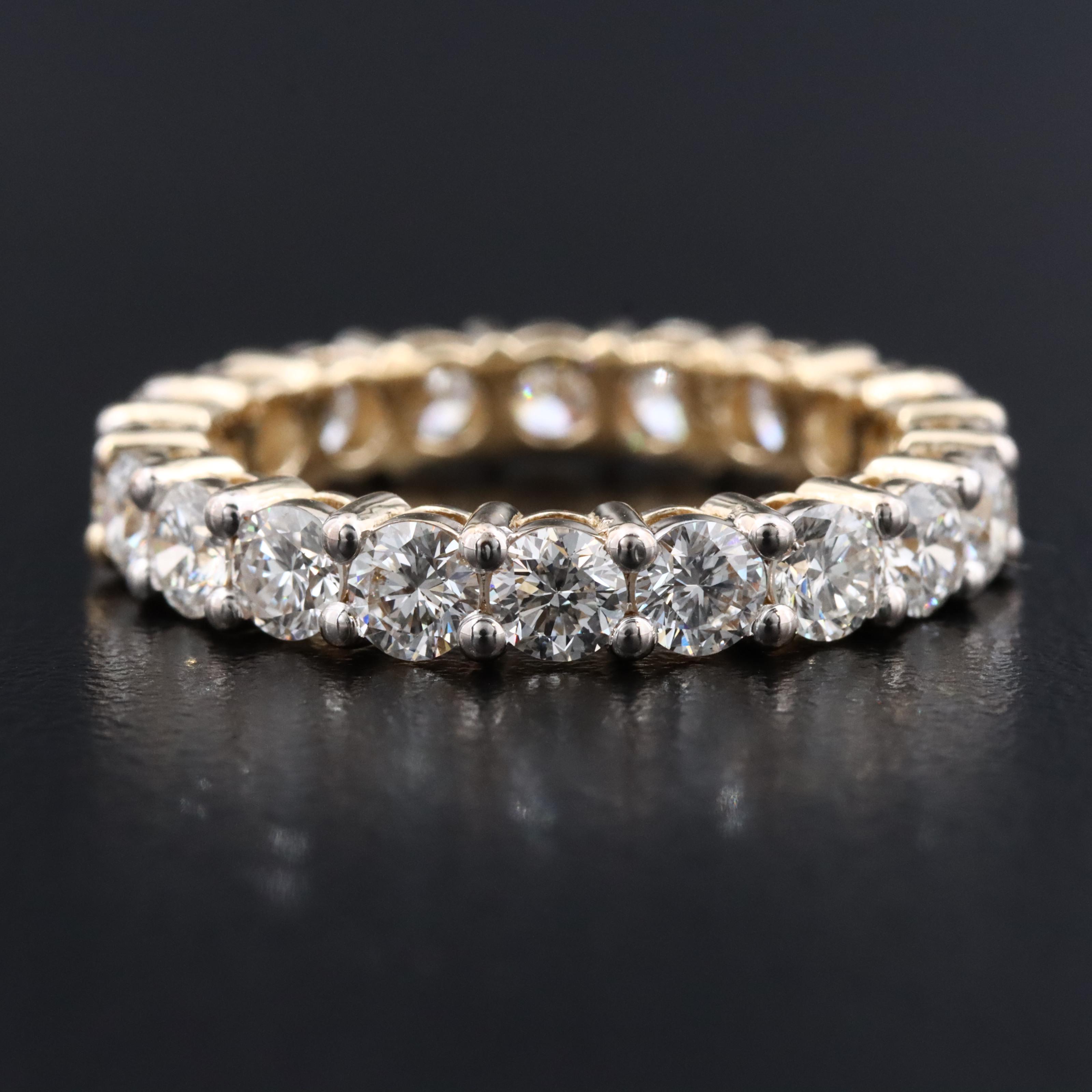 14K 2.91 CTW Lab Grown Diamond Eternity Band