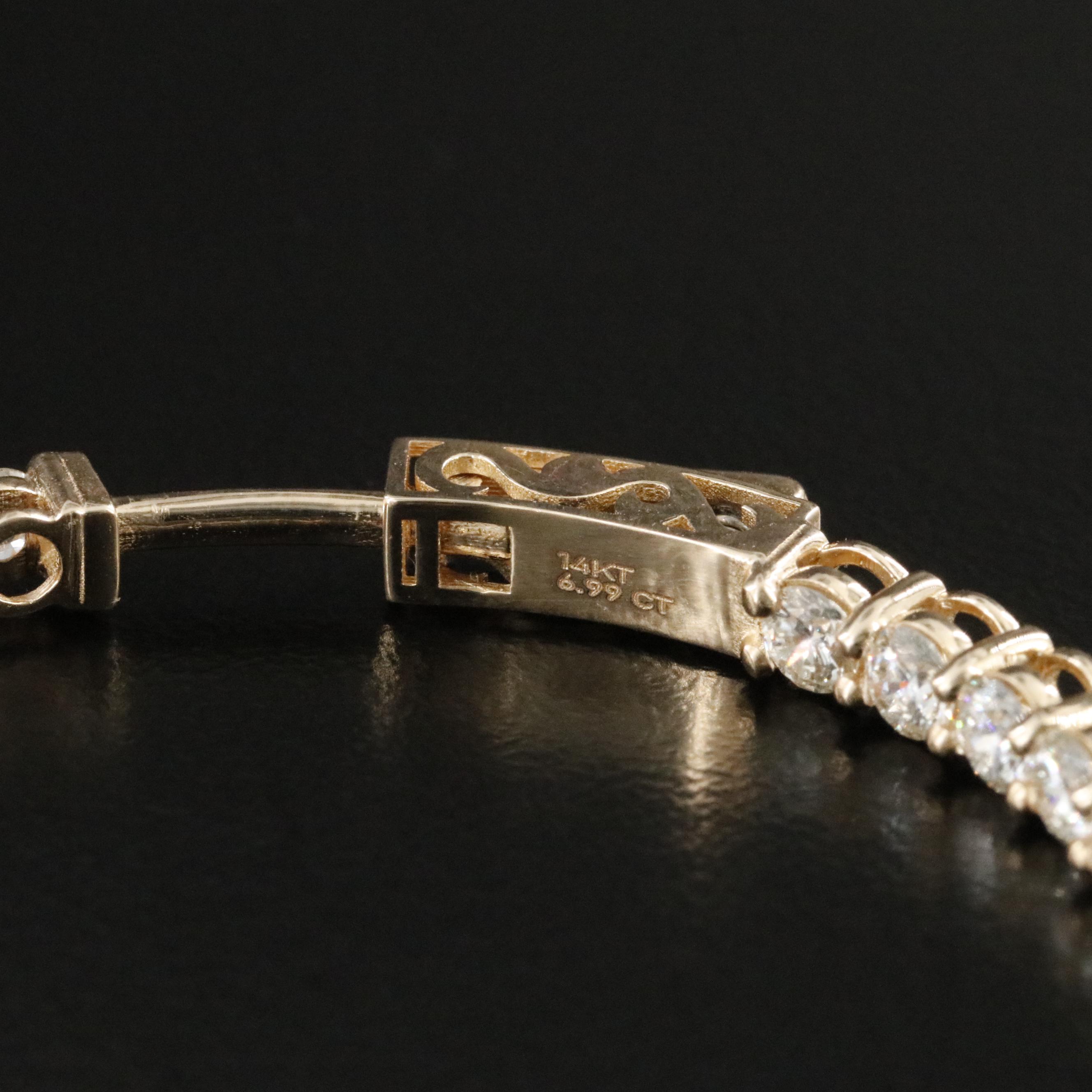 14K 6.99 CTW Diamond Inside-Out Hoop Earrings