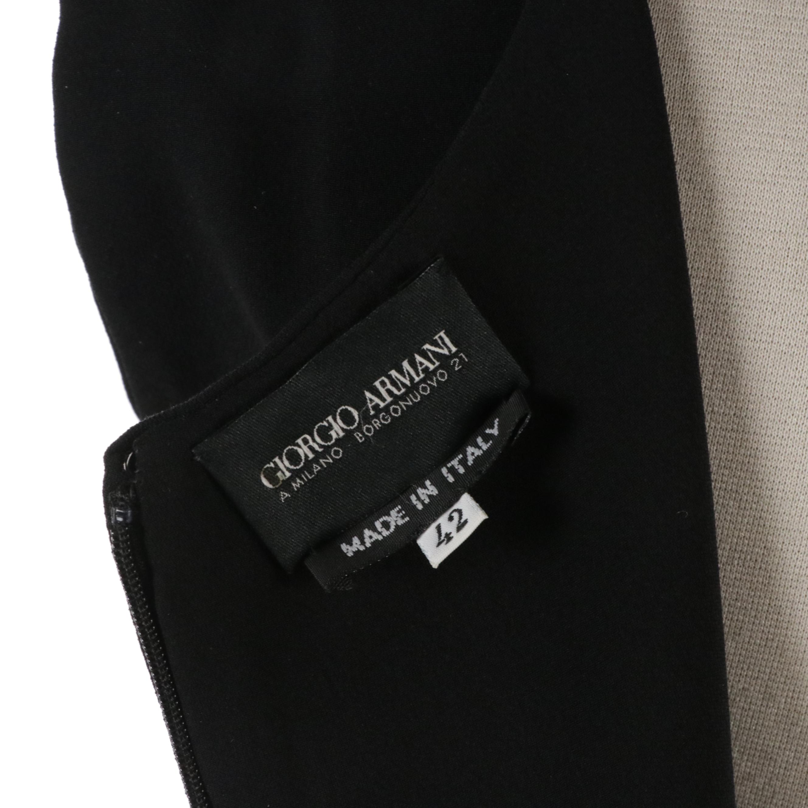 Giorgio Armani Black Sleeveless Dress