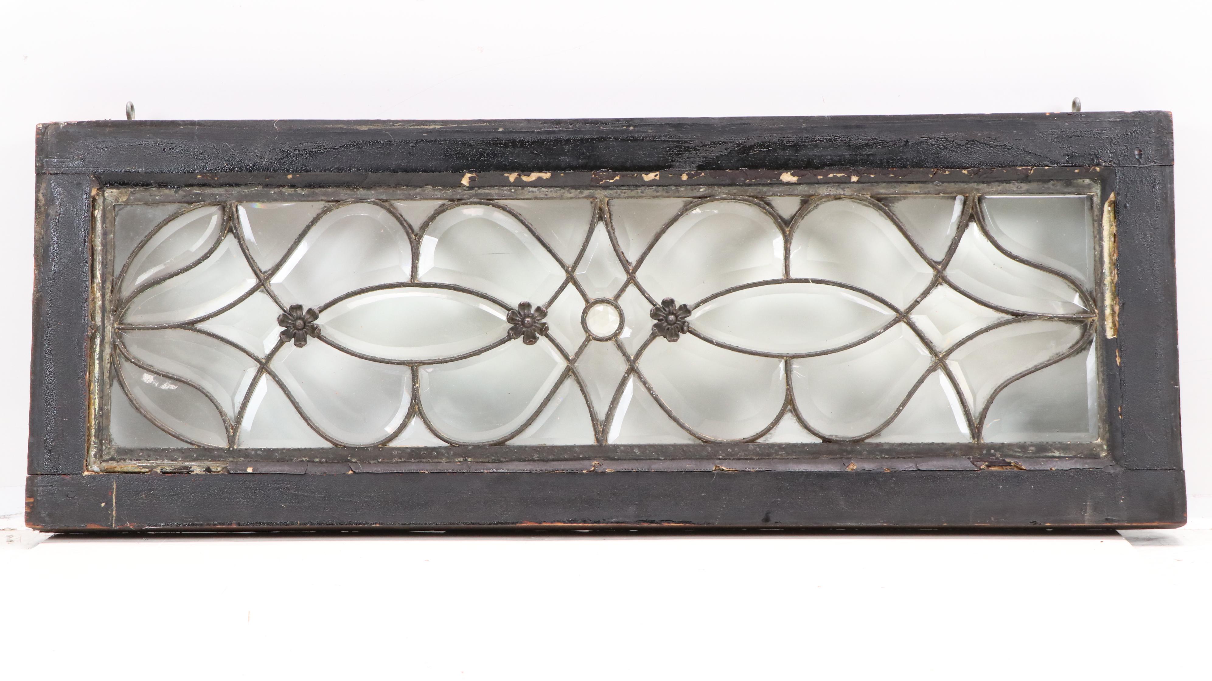 Beveled Glass Window Panel