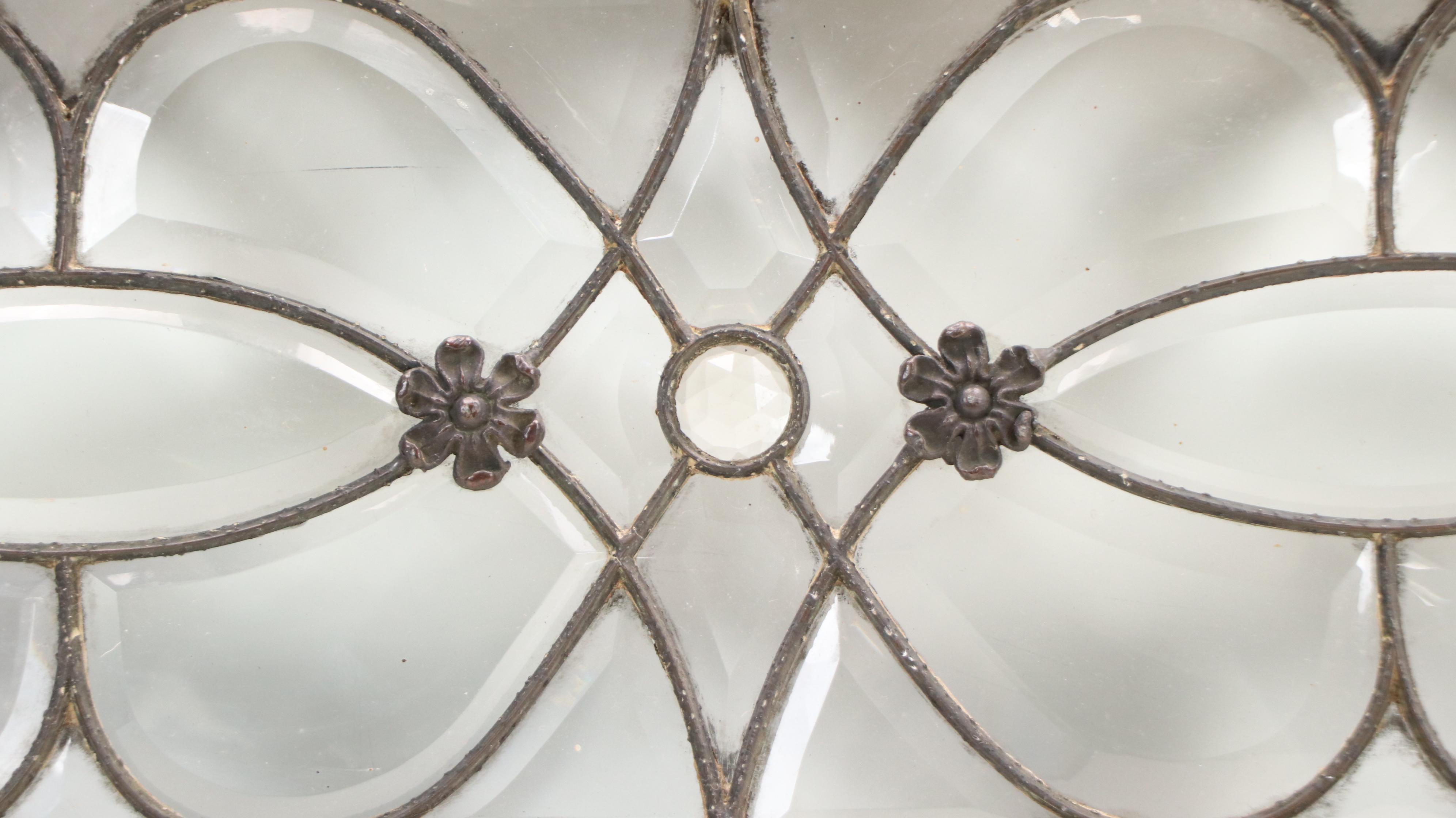 Beveled Glass Window Panel