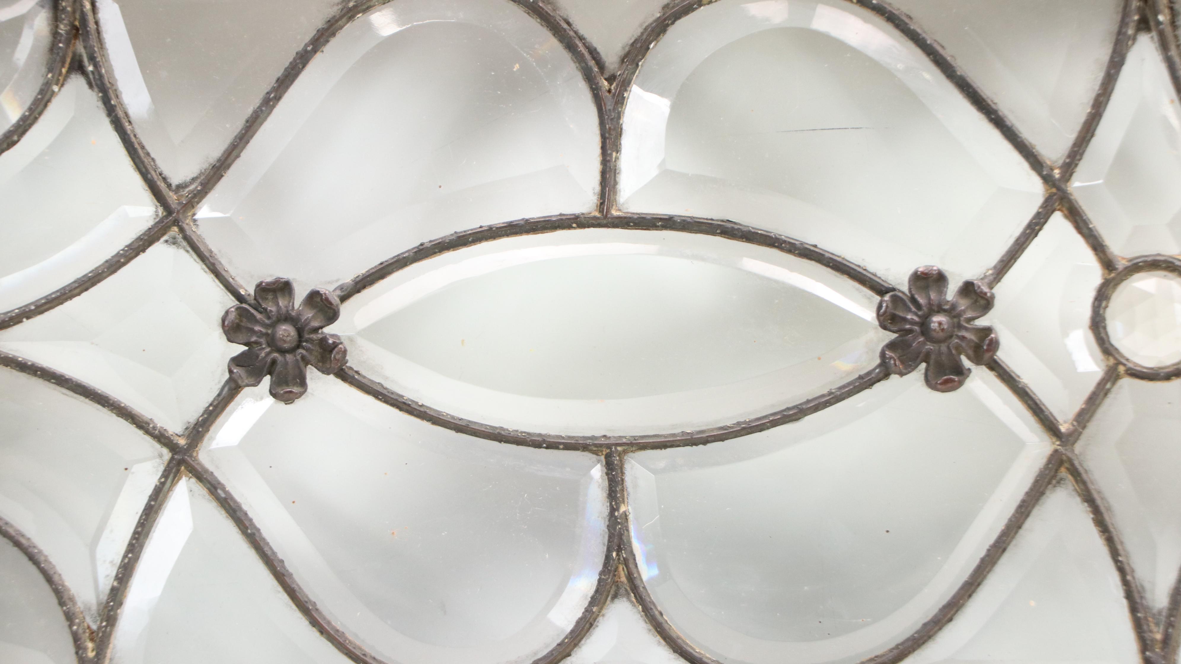 Beveled Glass Window Panel