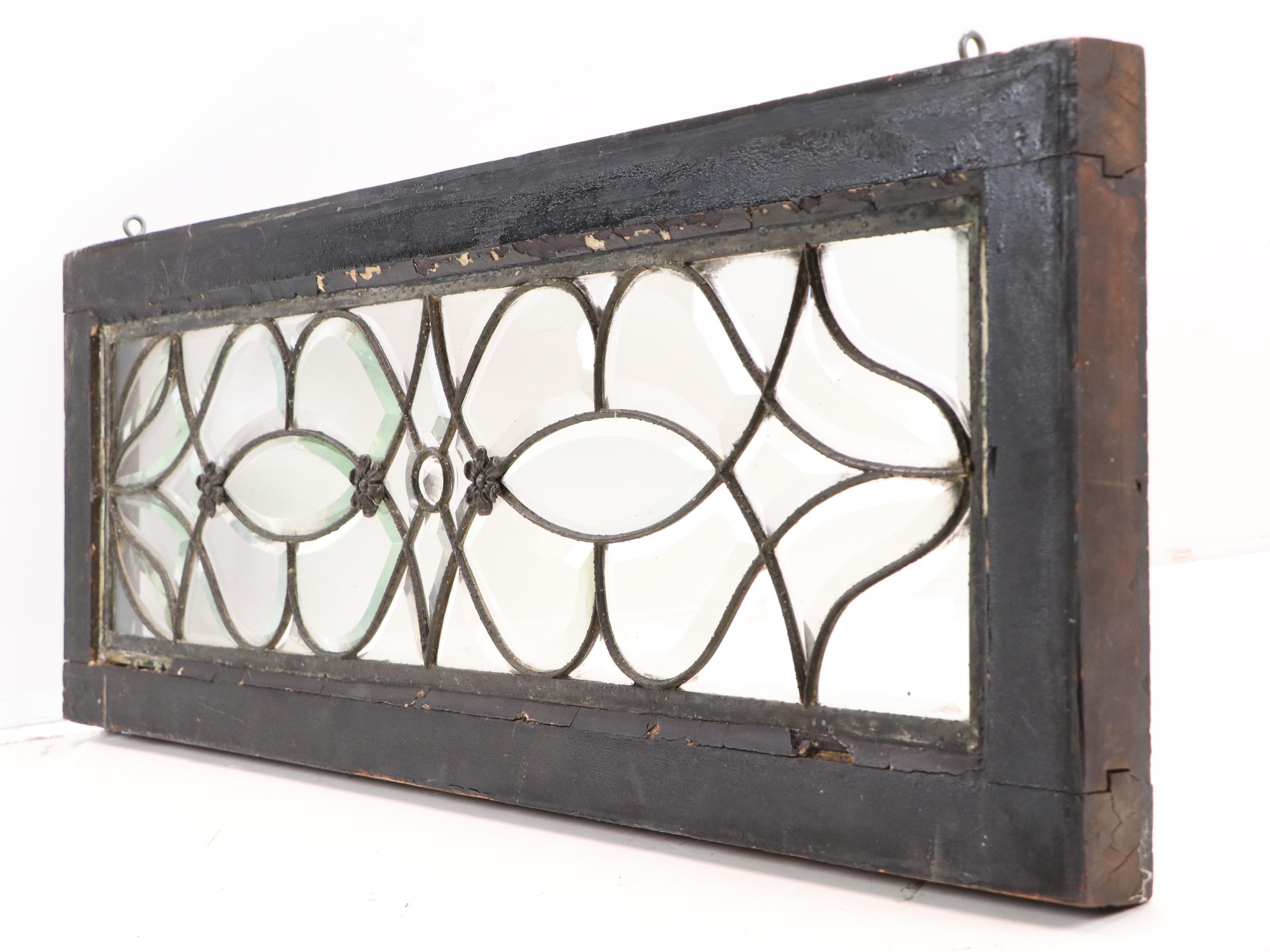 Beveled Glass Window Panel