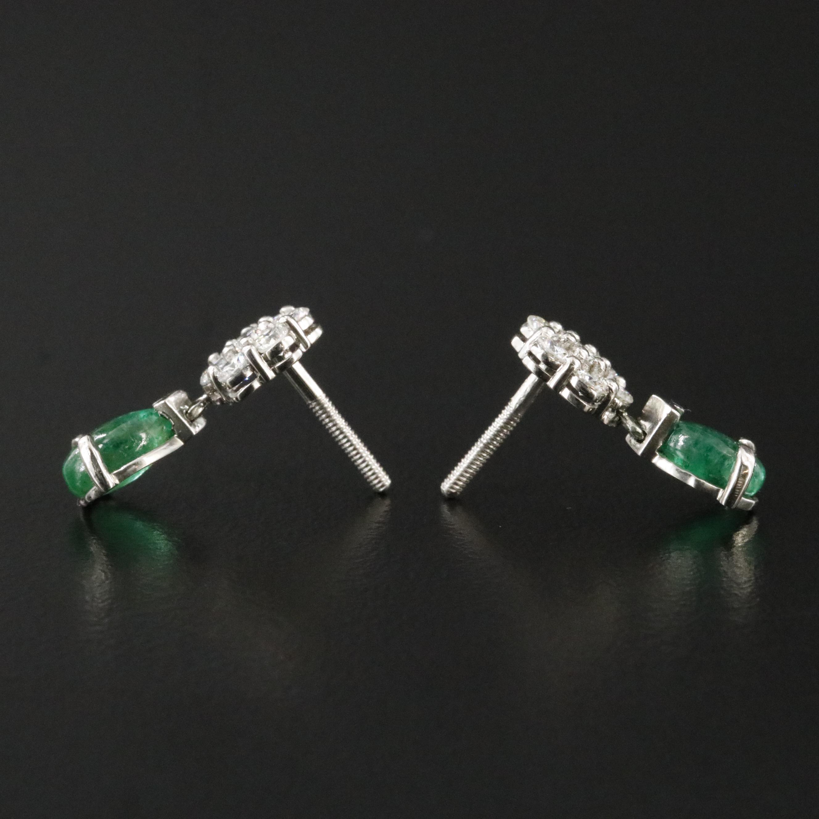 Platinum 1.07 CTW and Diamond Earrings