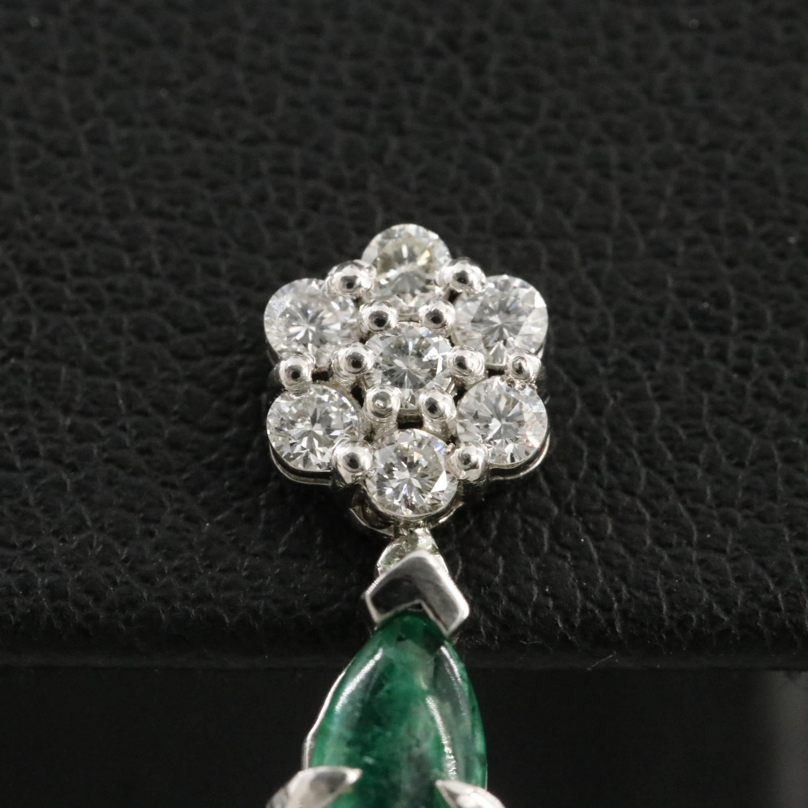 Platinum 1.07 CTW and Diamond Earrings