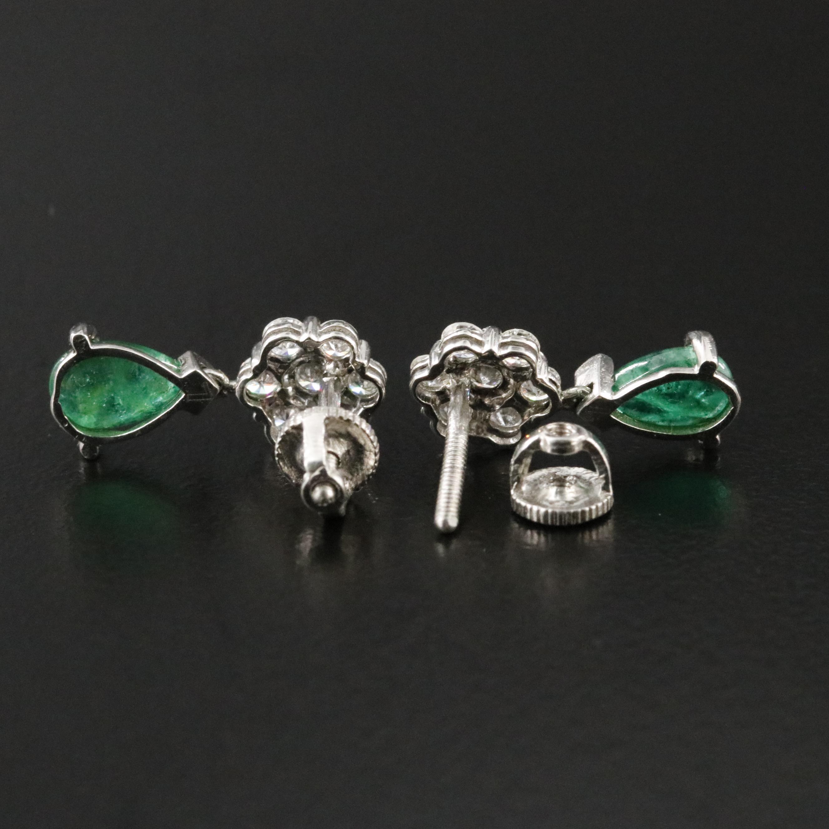 Platinum 1.07 CTW and Diamond Earrings