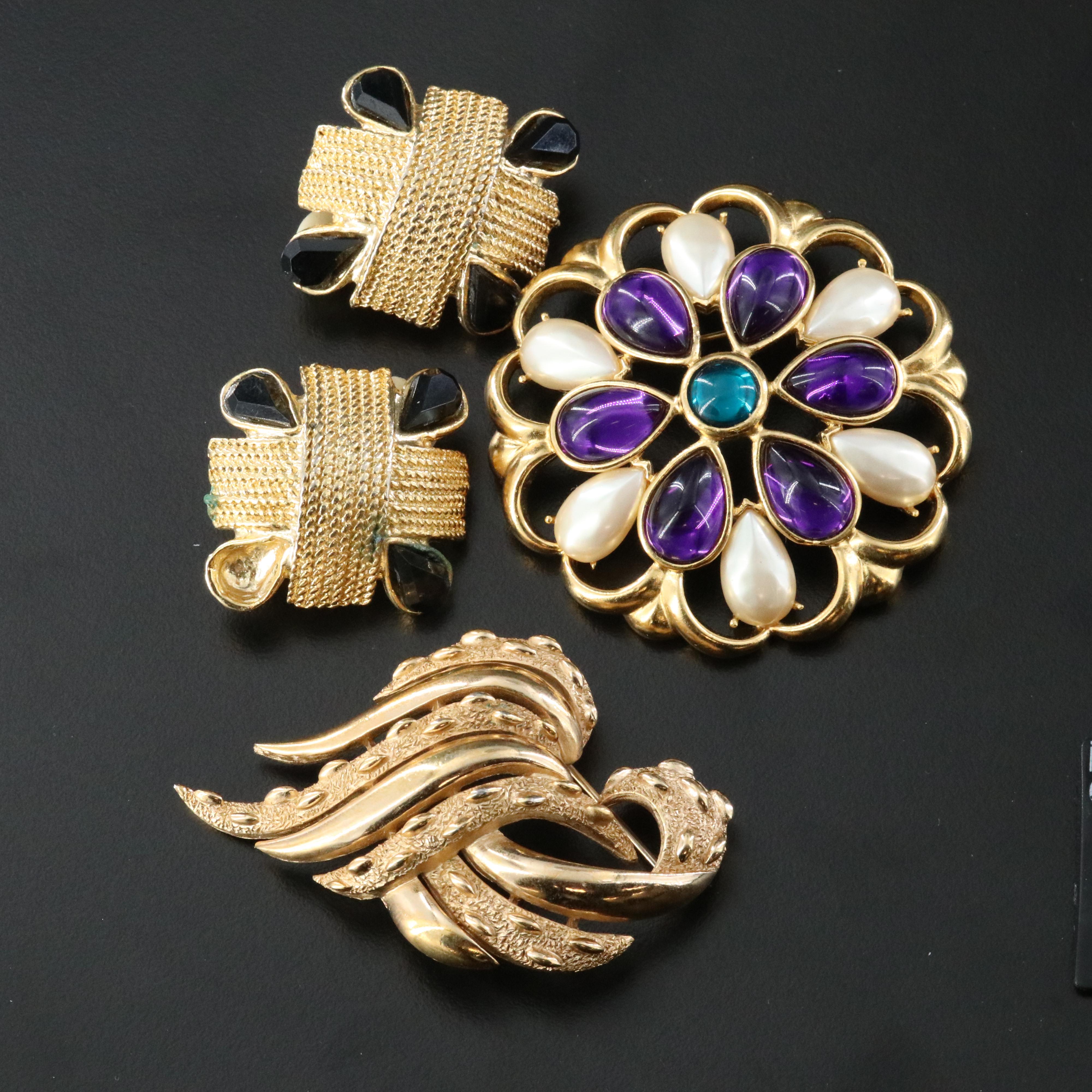 Trifari and Napier Featured in Vintage Costume Jewelry