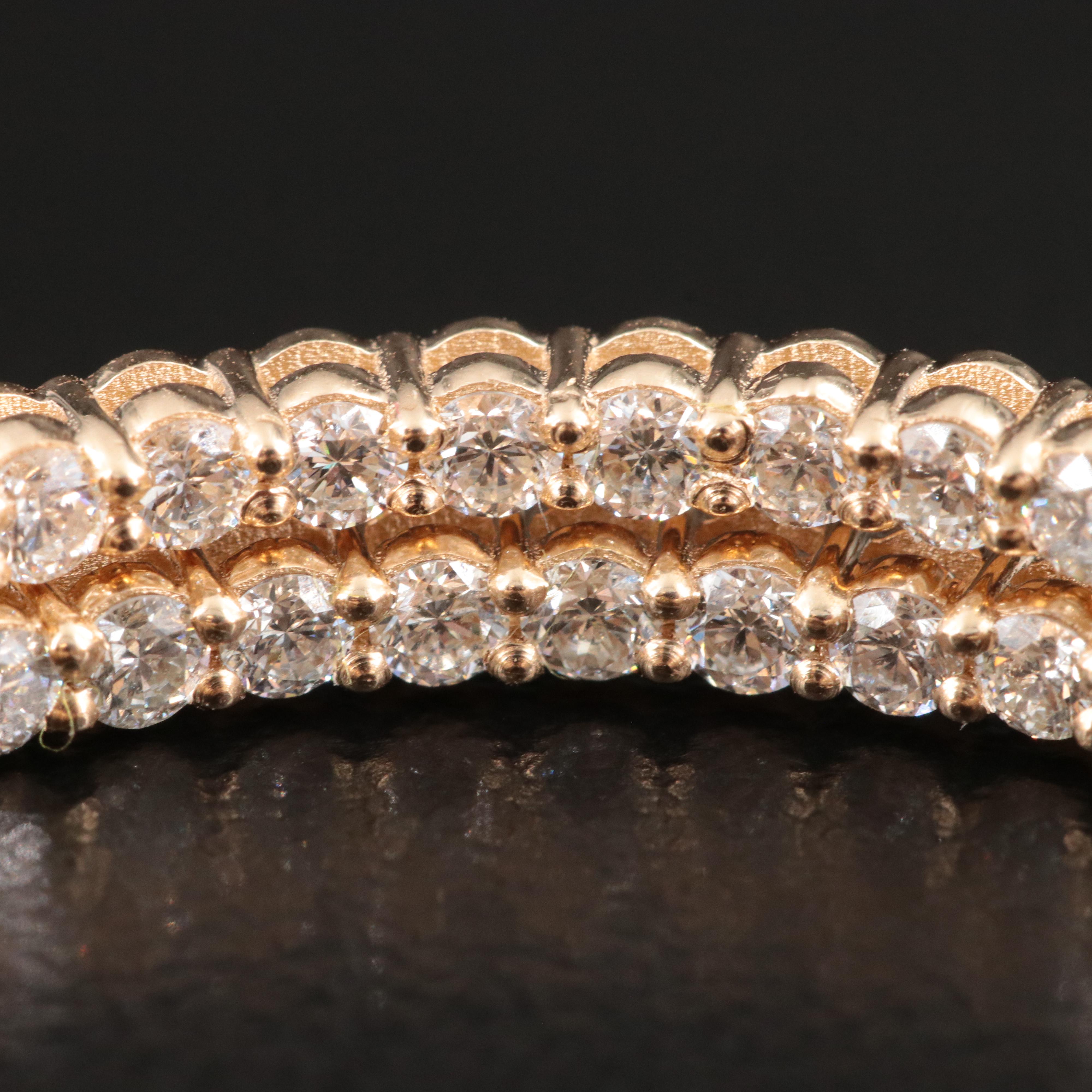 14K 1.94 CTW Diamond Inside-Out Hoop Earrings