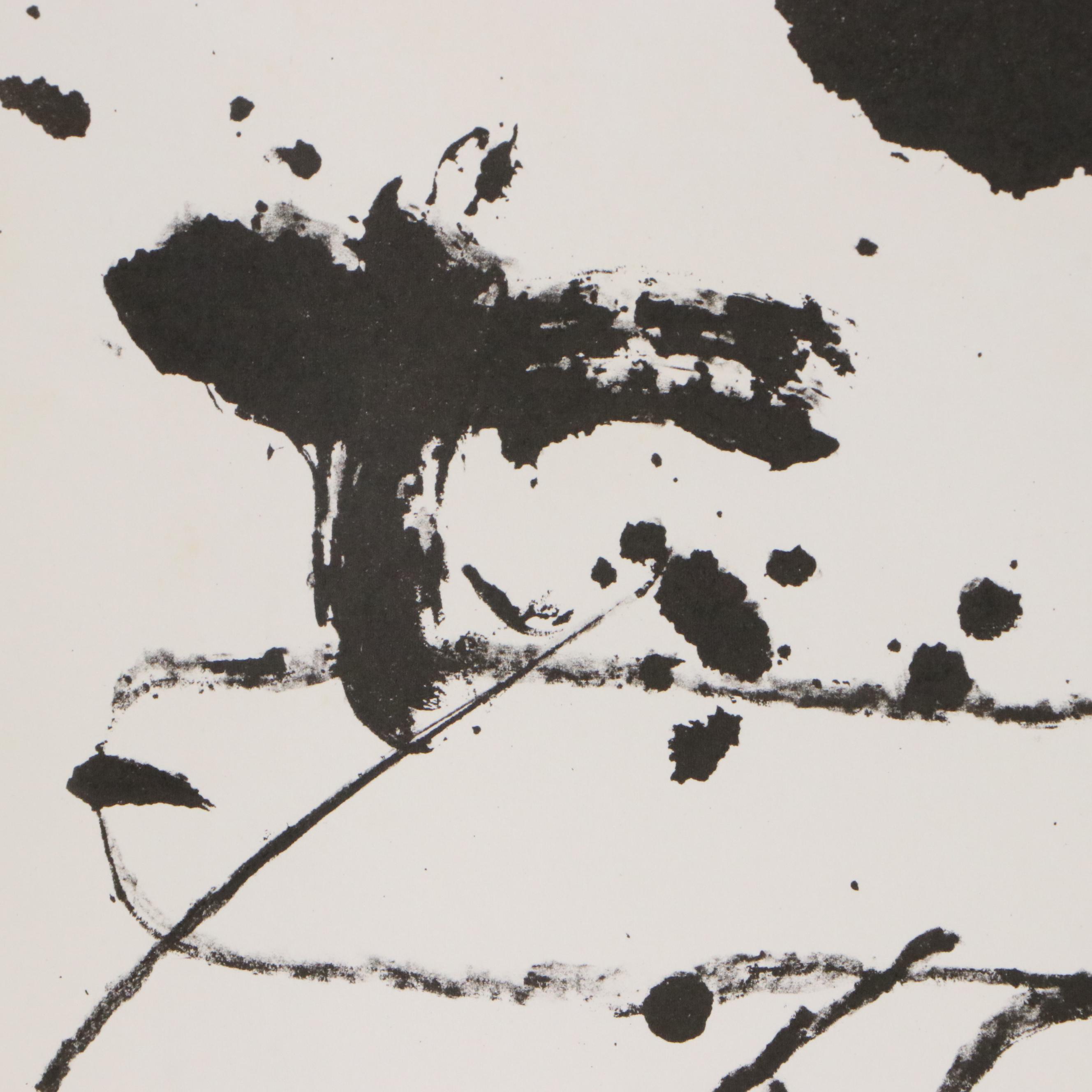 Color Lithograph Exhibition Poster After Antoni Tàpies, 1985