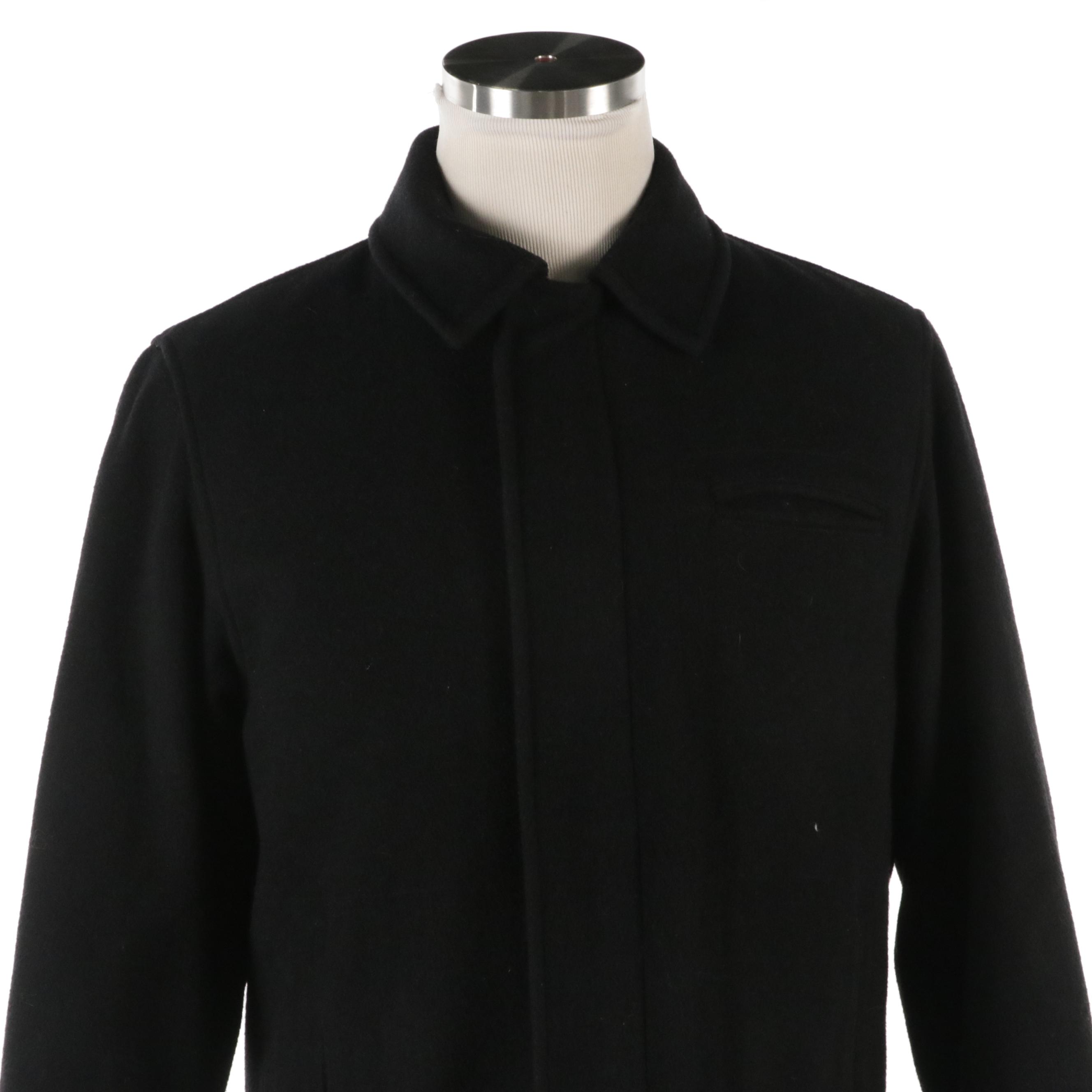 Men's Alfani Black Wool Bomber Jacket and Timberland Puffer Jacket