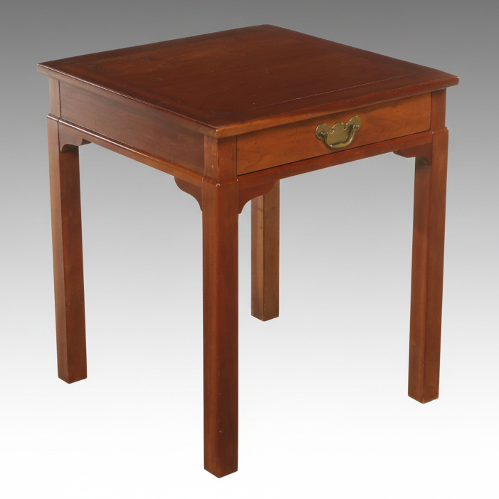 Kindel Federal Style Cherry Finish Single Drawer Side Table