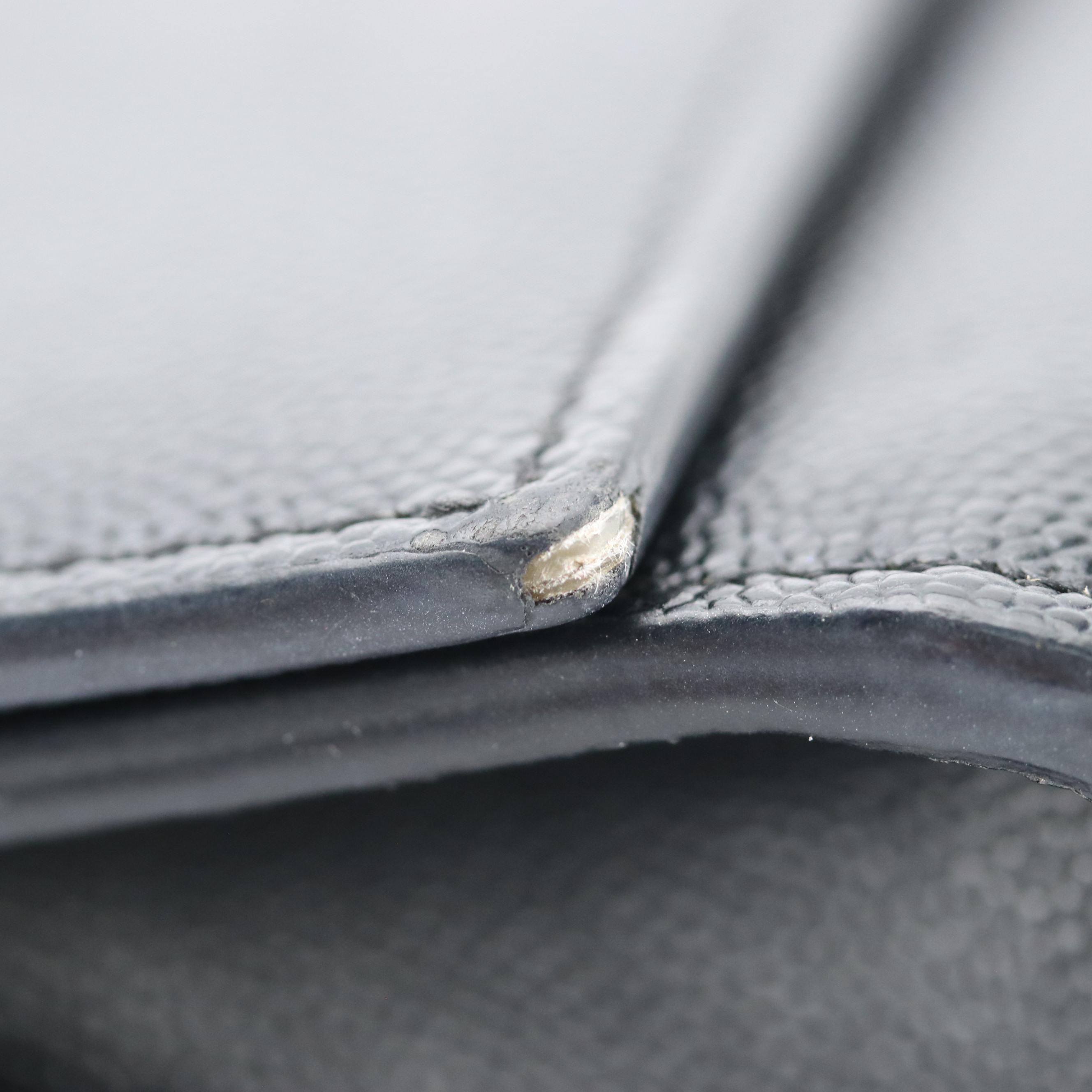 Saint Laurent Kate Crossbody Bag in Black Grain De Poudre Calfskin Leather