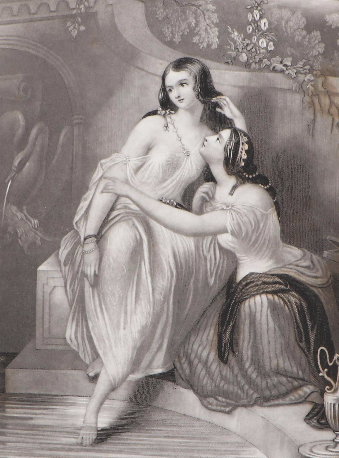 Mother-of-Pearl Inlay Leather Bound "Leaflets of Memory: An Illuminated Annual"