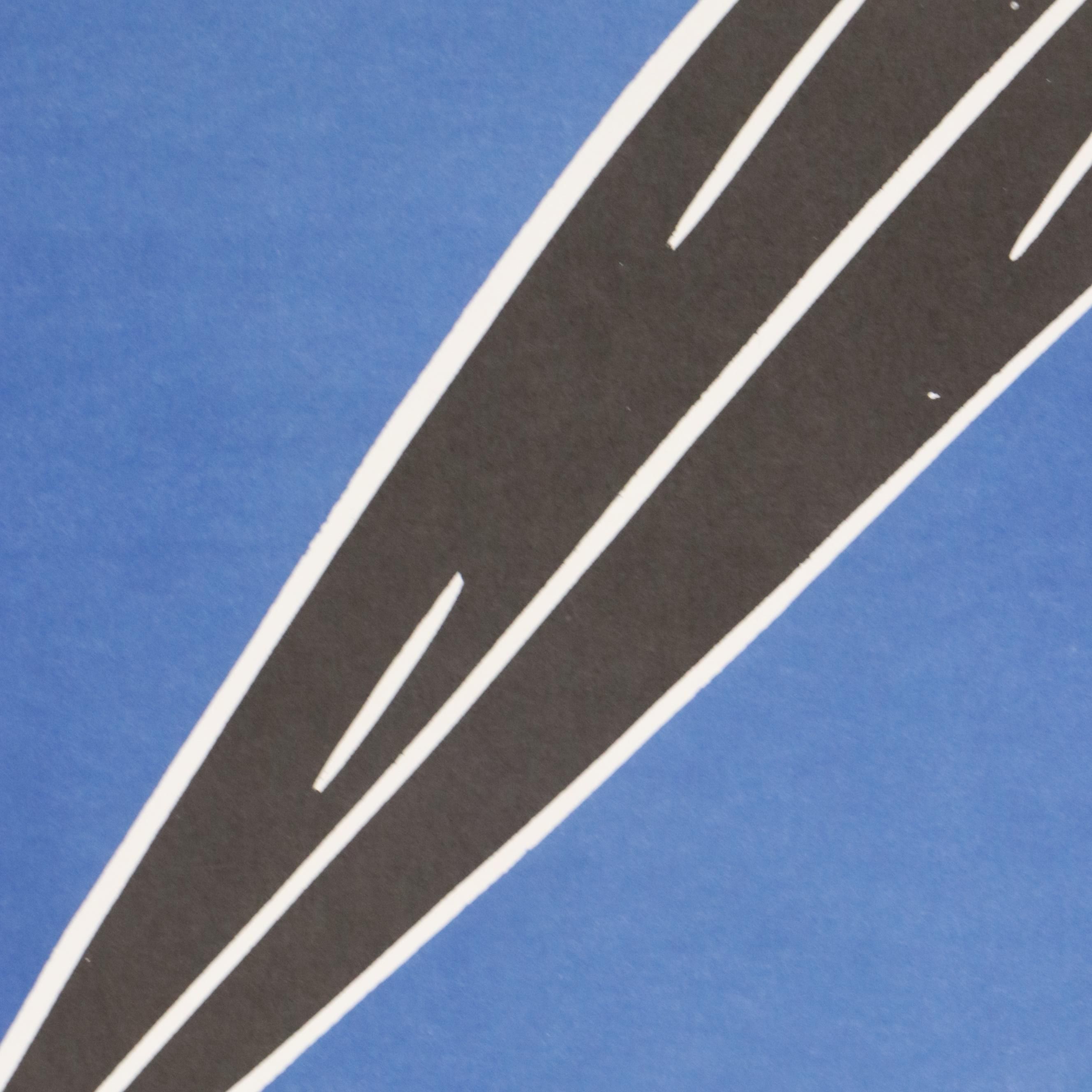 Galerie Adrien Maeght Aki Kuroda Linocuts Exhibition Poster, 1985