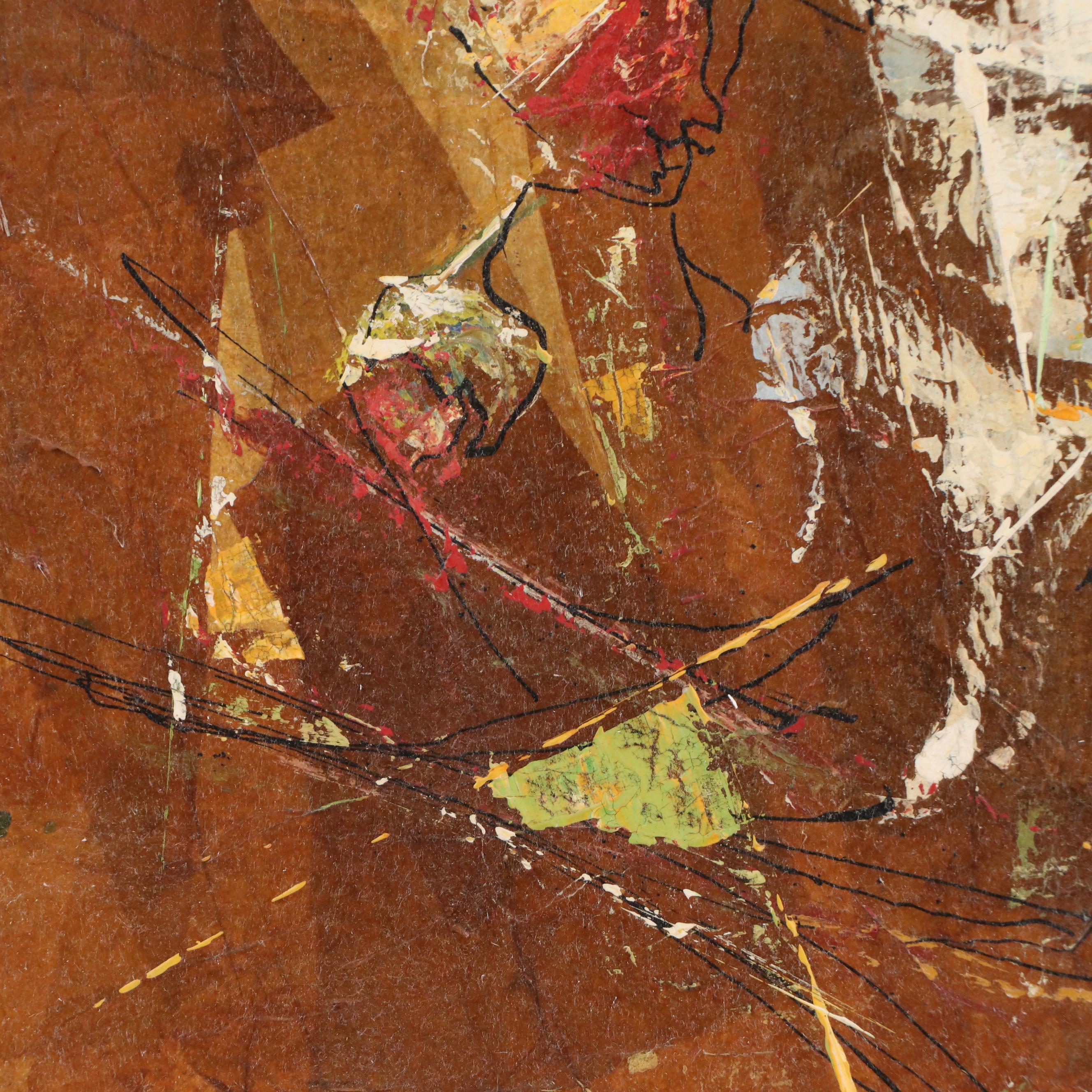 Abstract Expressionistic Floral Still Life, Late 20th Century