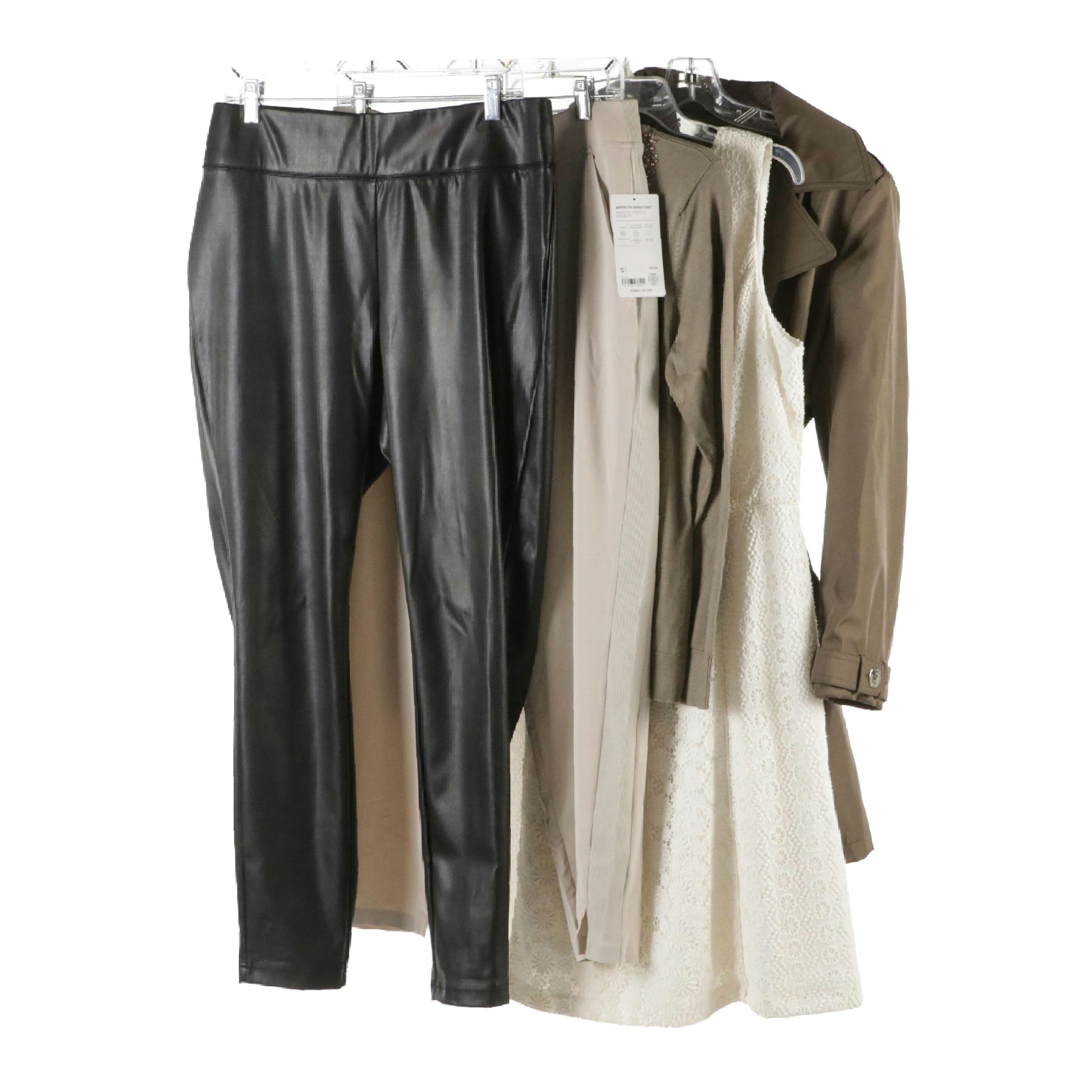 Calvin Klein Trench, Talbots Sleeveless Dress, Alfani, Athleta & INC Separates