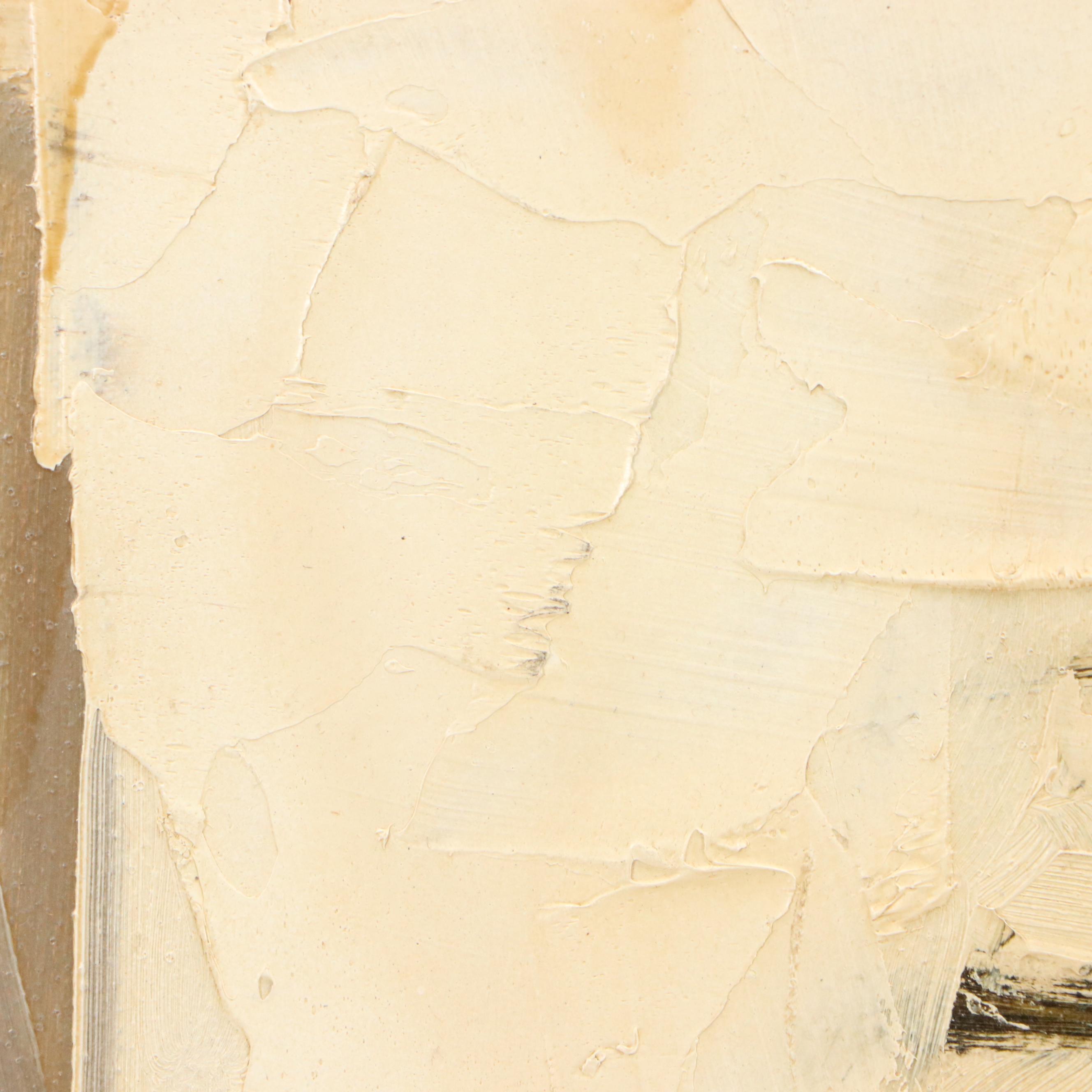 James Groody Oil Painting of Abstract Cityscape