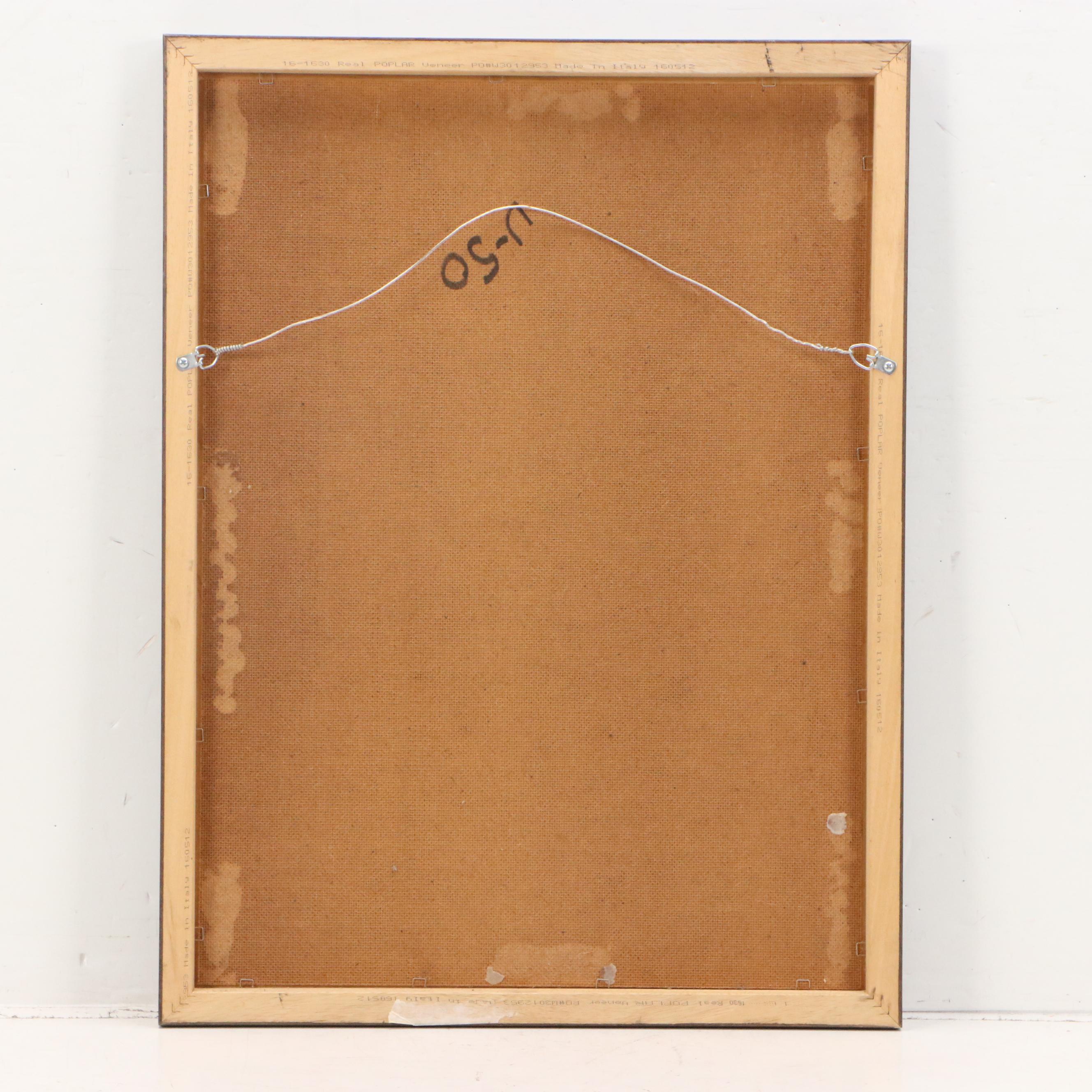 James Groody Oil Painting of Abstract Cityscape