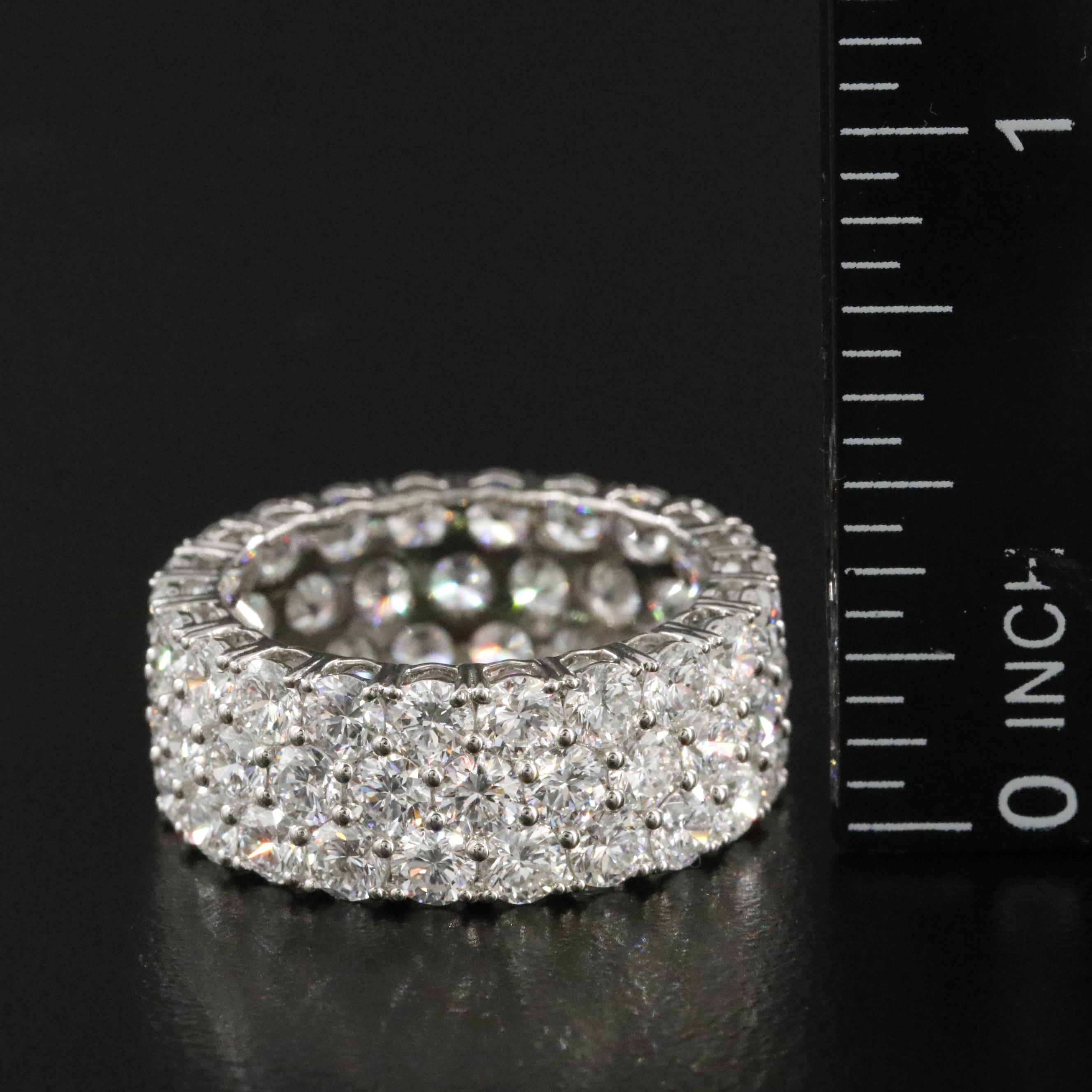 Platinum 7.53 CTW Lab Grown Diamond Eternity Band