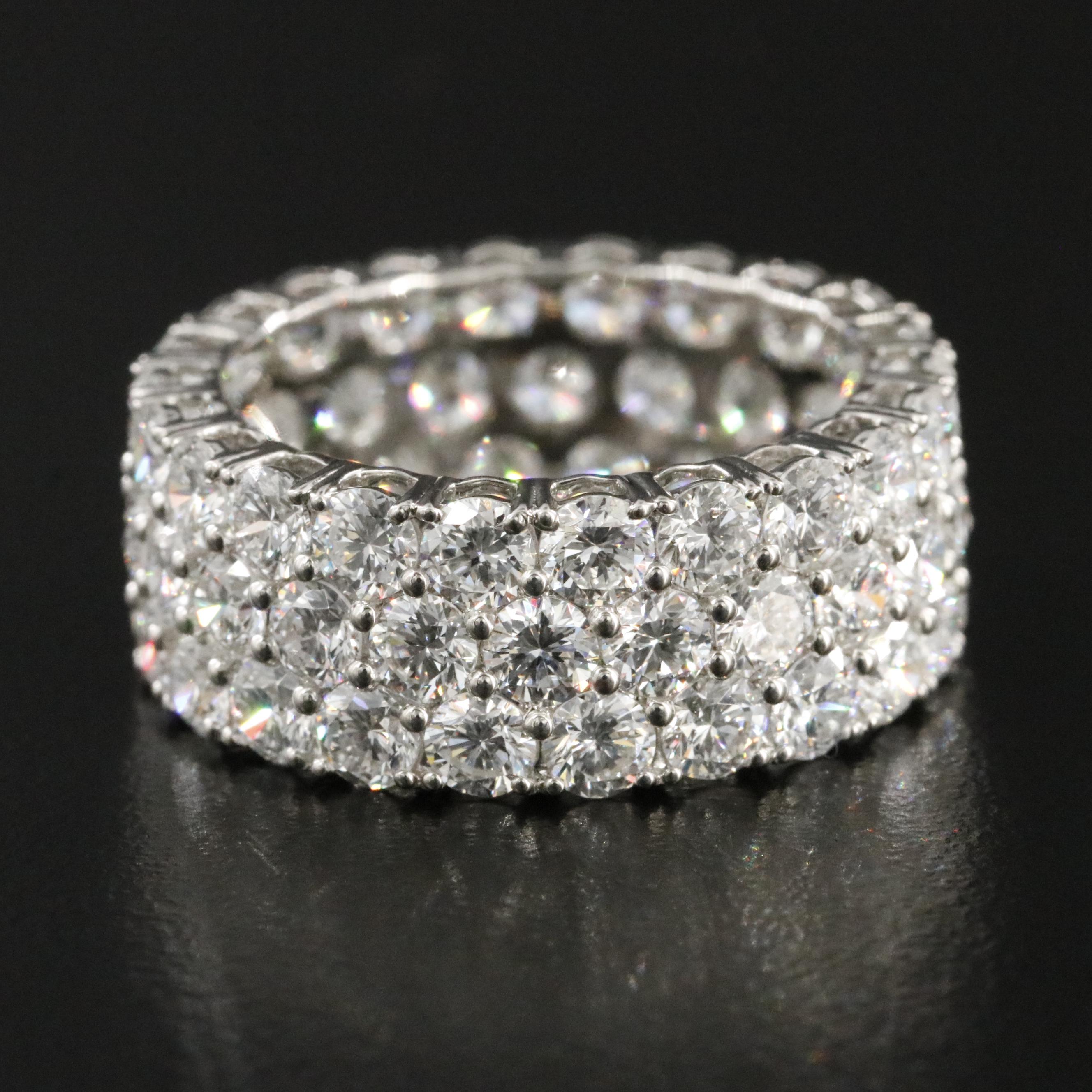 Platinum 7.53 CTW Lab Grown Diamond Eternity Band