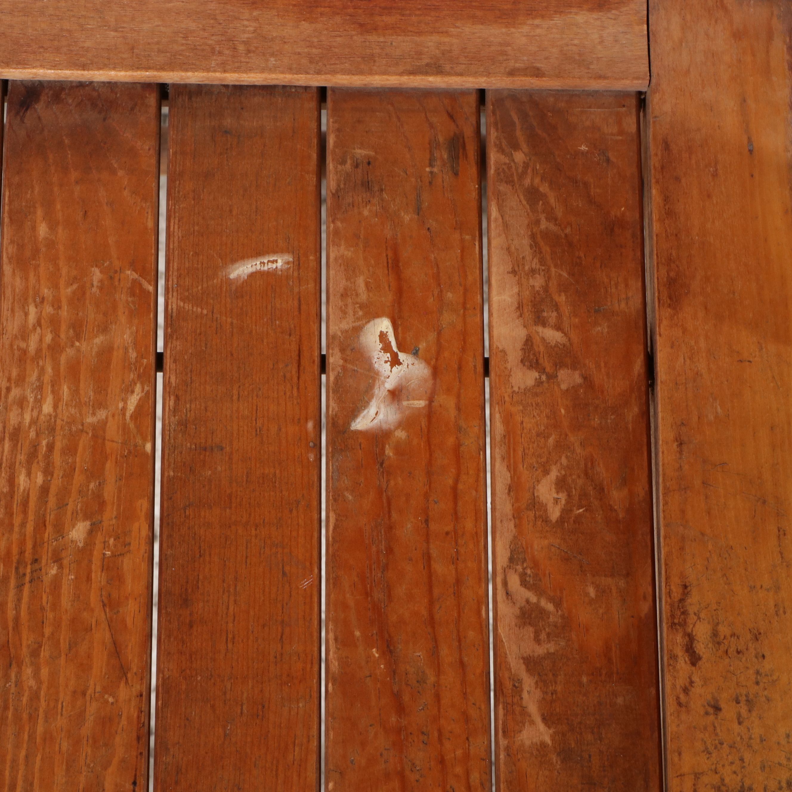 Six Wood Folding Chairs, Early to Mid-20th Century
