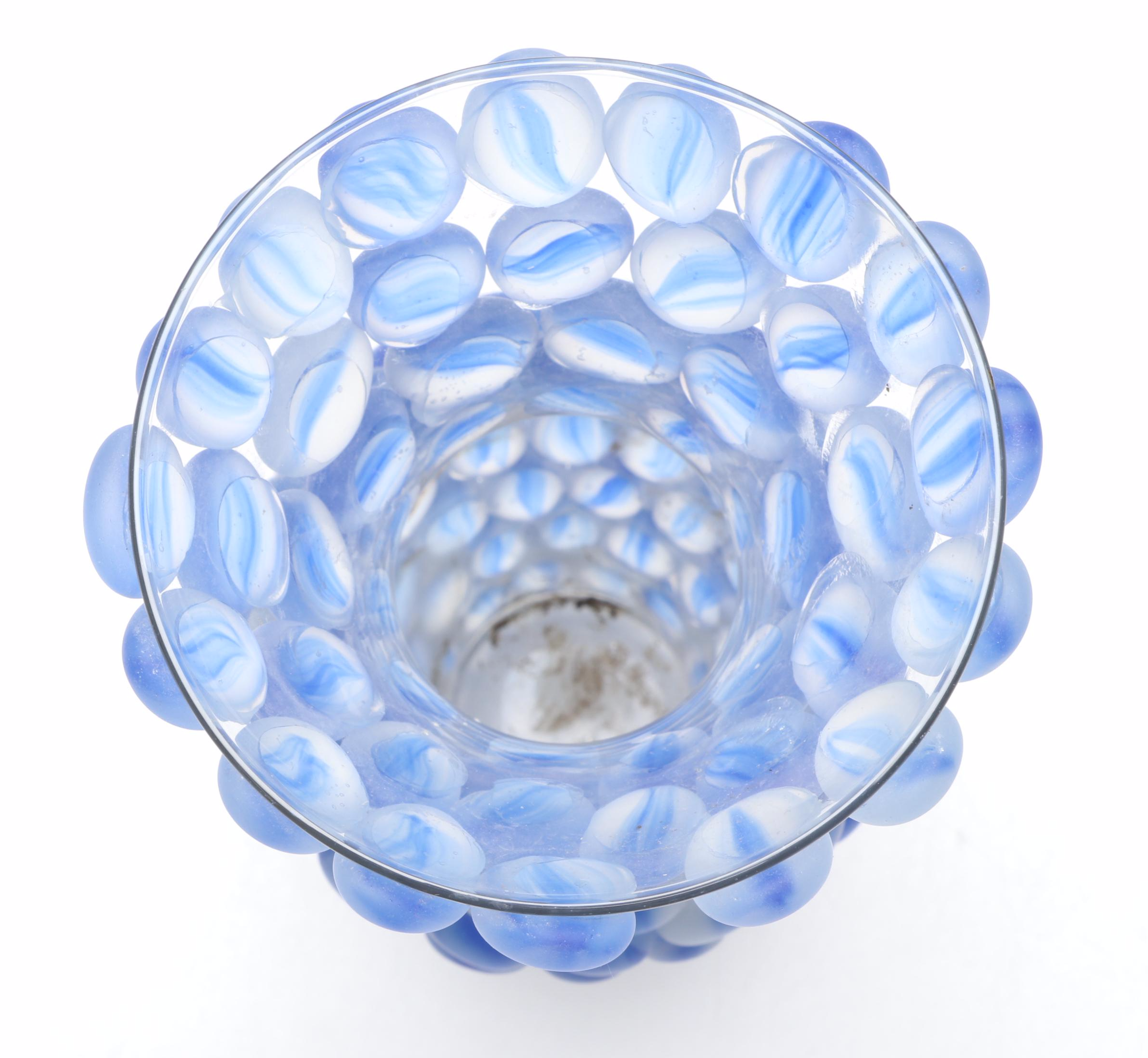 Hand Decorated Glass Bead Vase