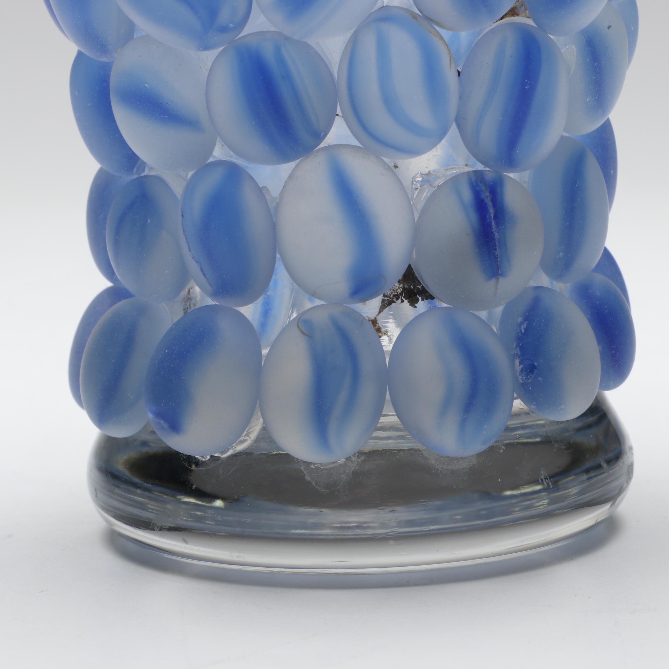 Hand Decorated Glass Bead Vase