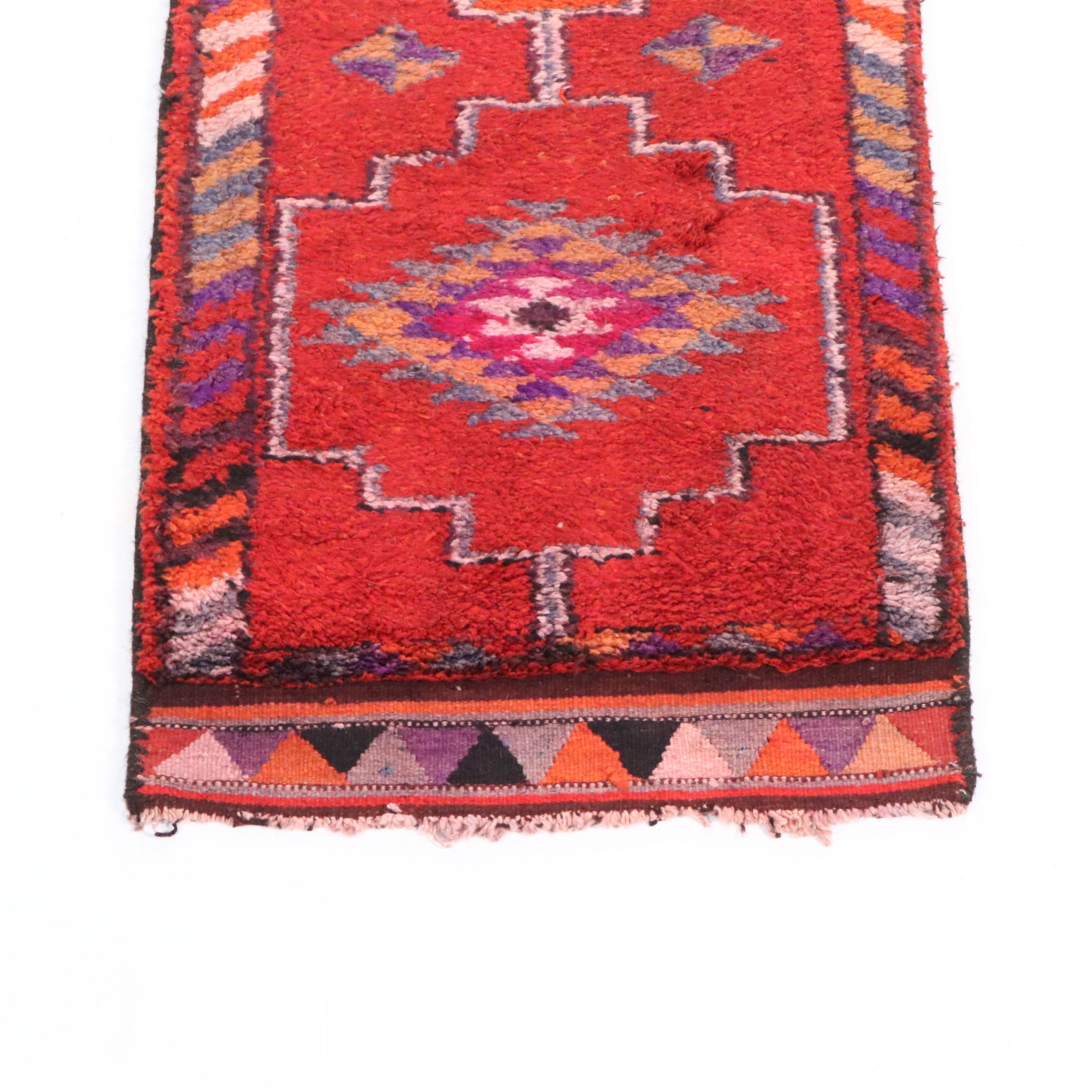 3'1 x 12'8 Hand-Knotted Turkish Village Long Rug