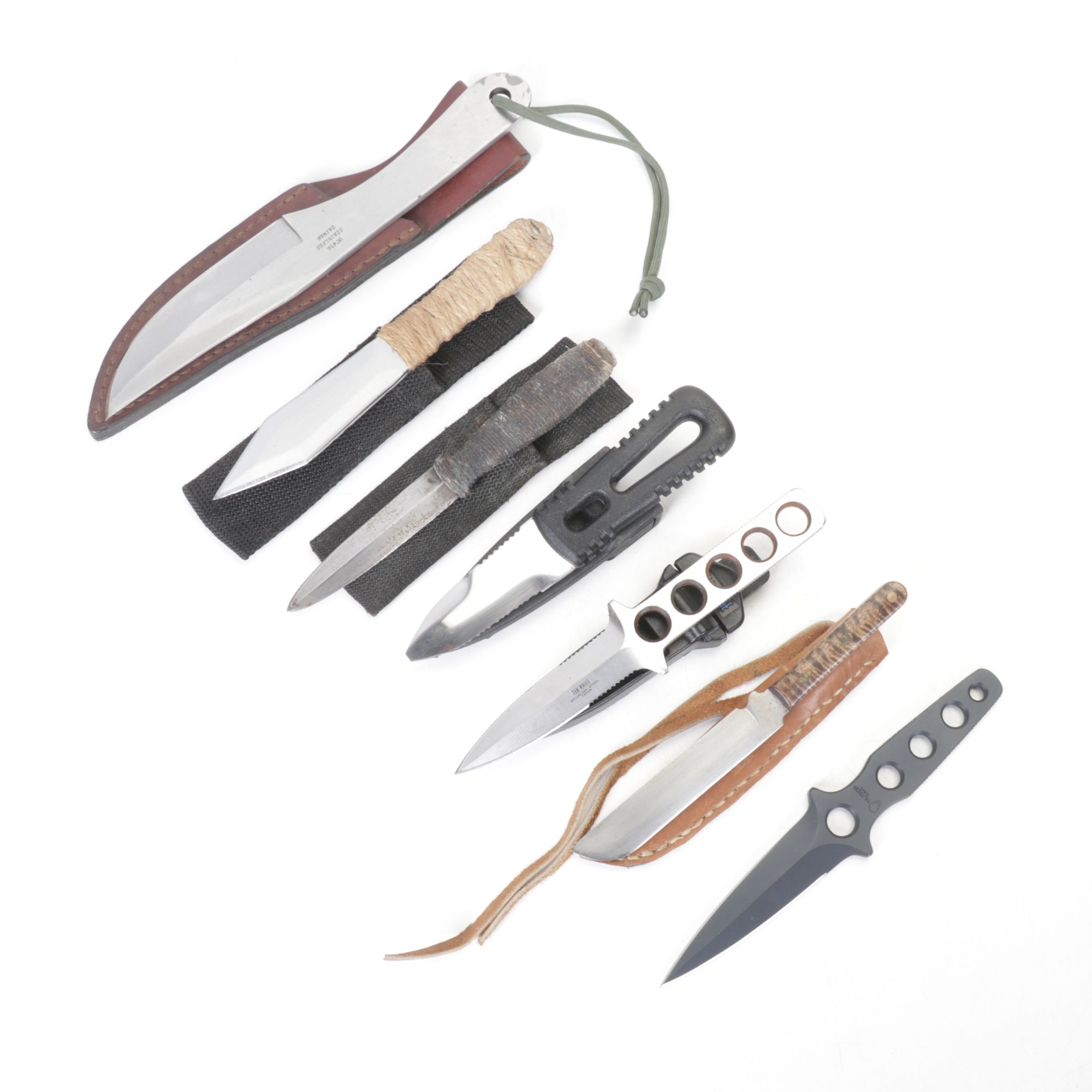 Gil Hibben UC-456 and Other Throwing and Fixed Blade Knives