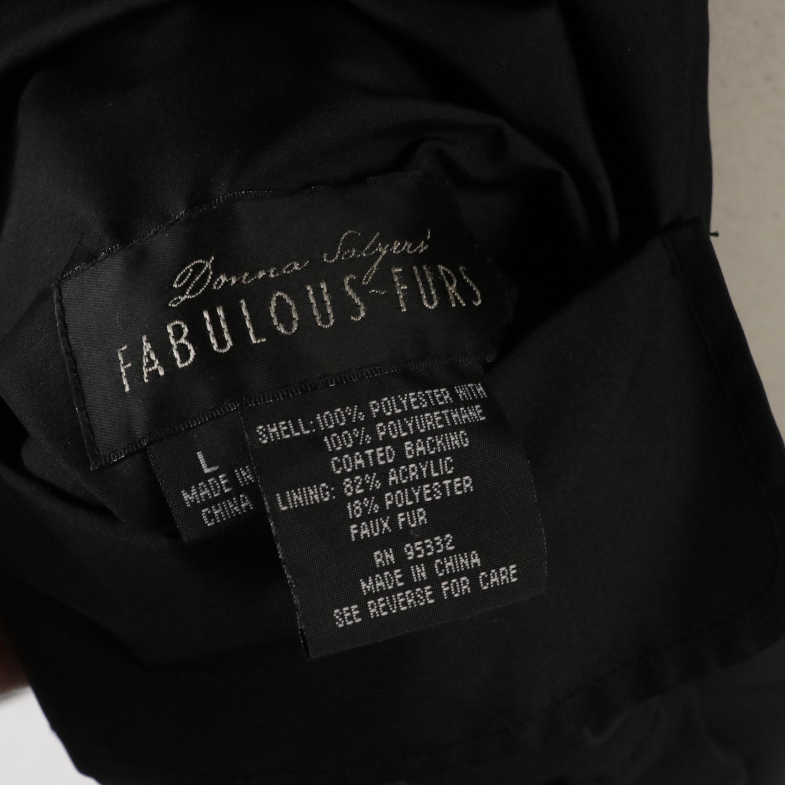 Donna Salyers Reversible Faux Fur Button-Front Coat